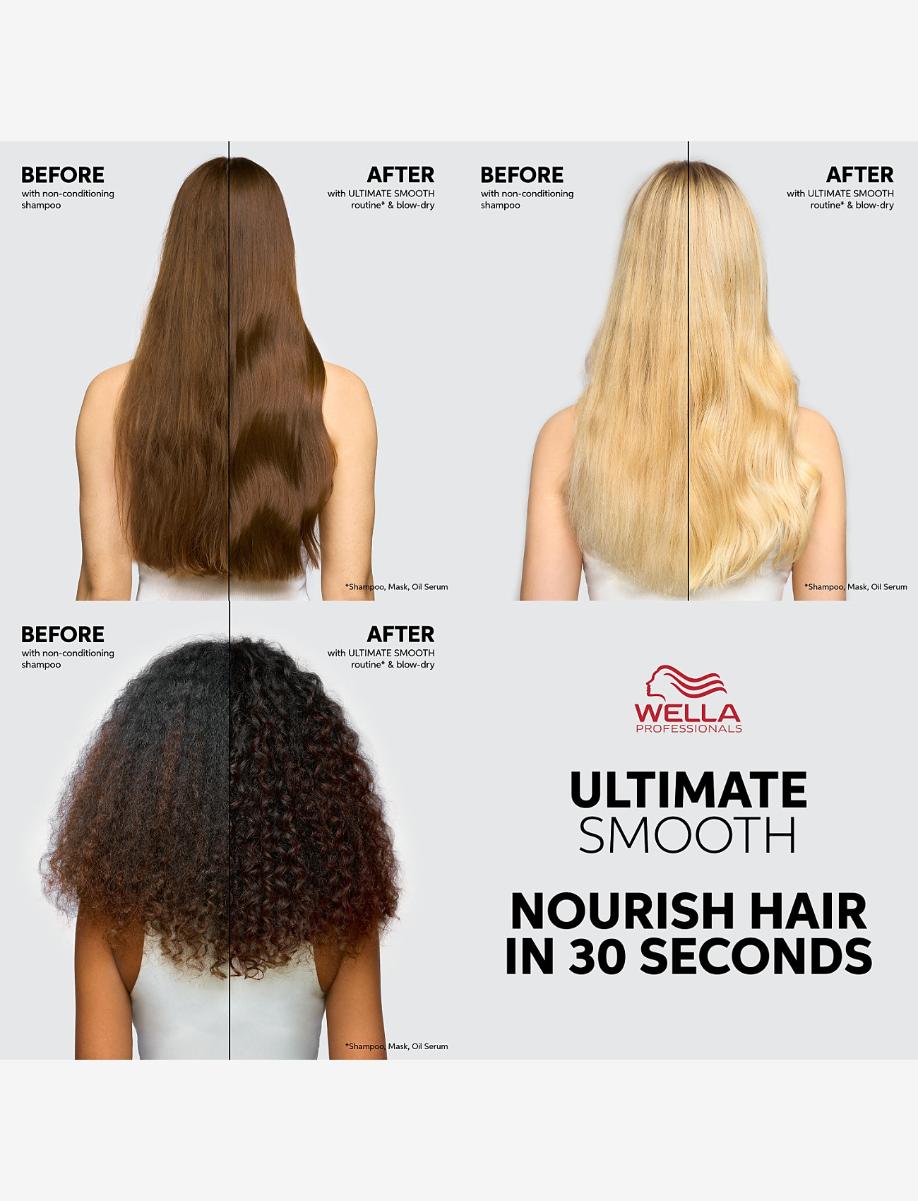 Wella Professionals - Wella Professionals Ultimate Smooth Shampoo 250ml - hårpleje - none - 1