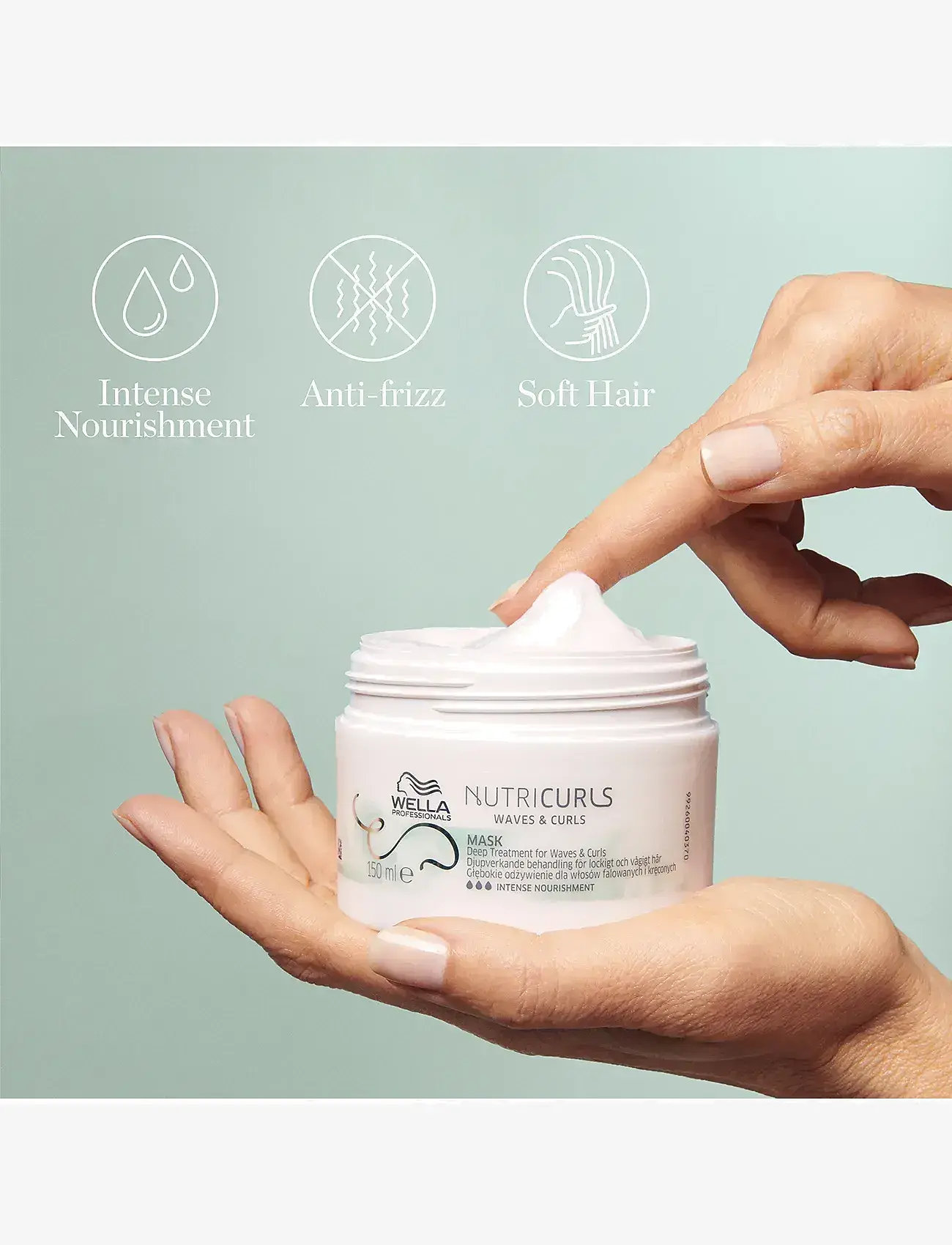 Wella Professionals - Wella Professionals   Nutricurls Mask  150ml - hårkur - clear - 3