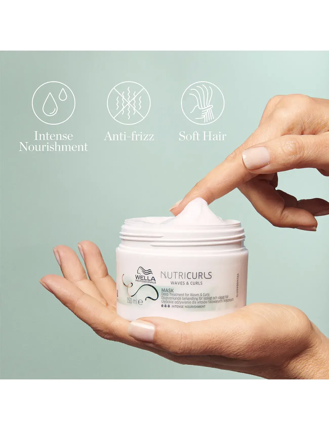 Wella Professionals - Wella Professionals   Nutricurls Mask  150ml - hiusnaamiot - clear - 3