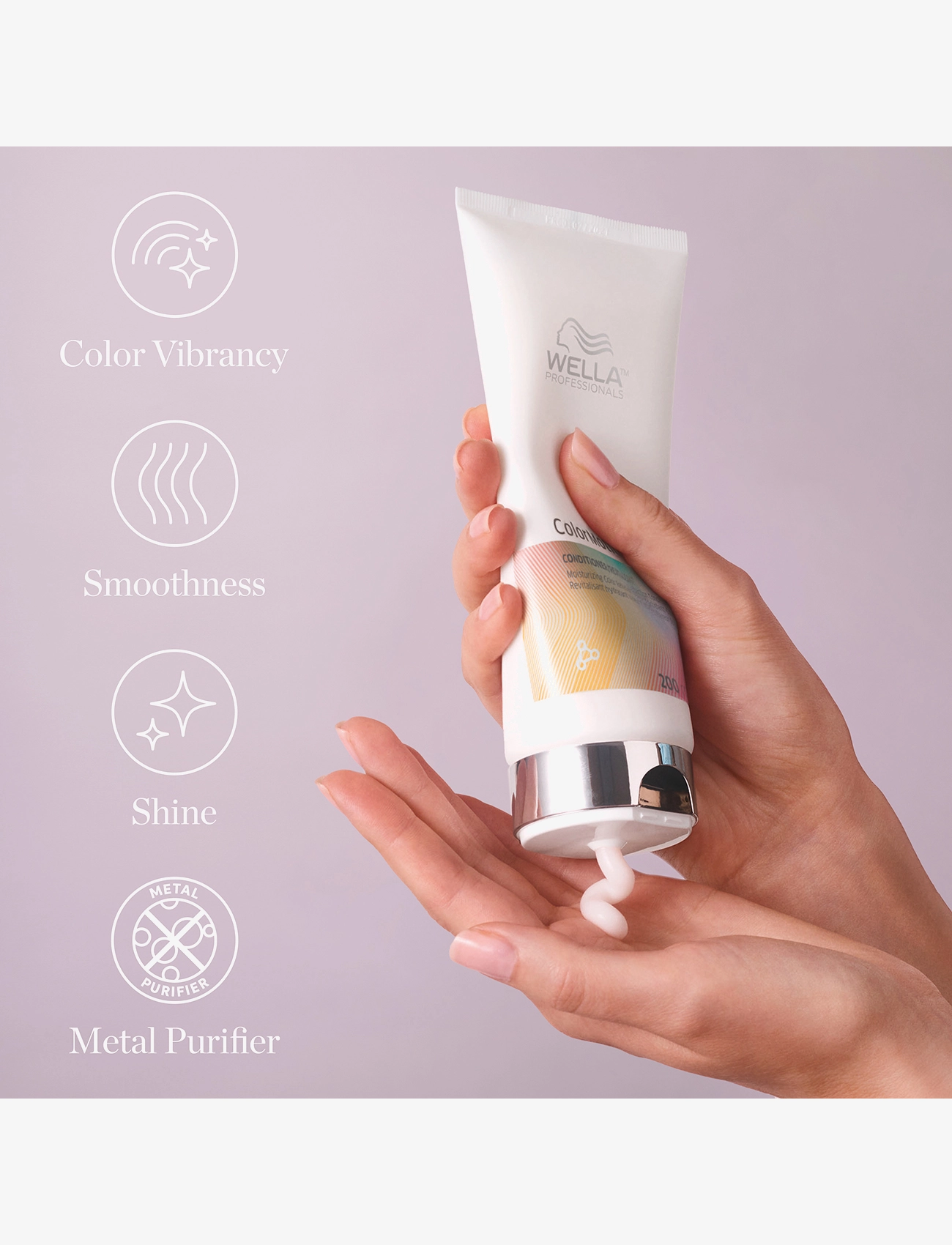 Wella Professionals - Wella Professionals   ColorMotion+ Moisturizing Color Reflection Conditioner 200ml - balsam & conditioner - clear - 3