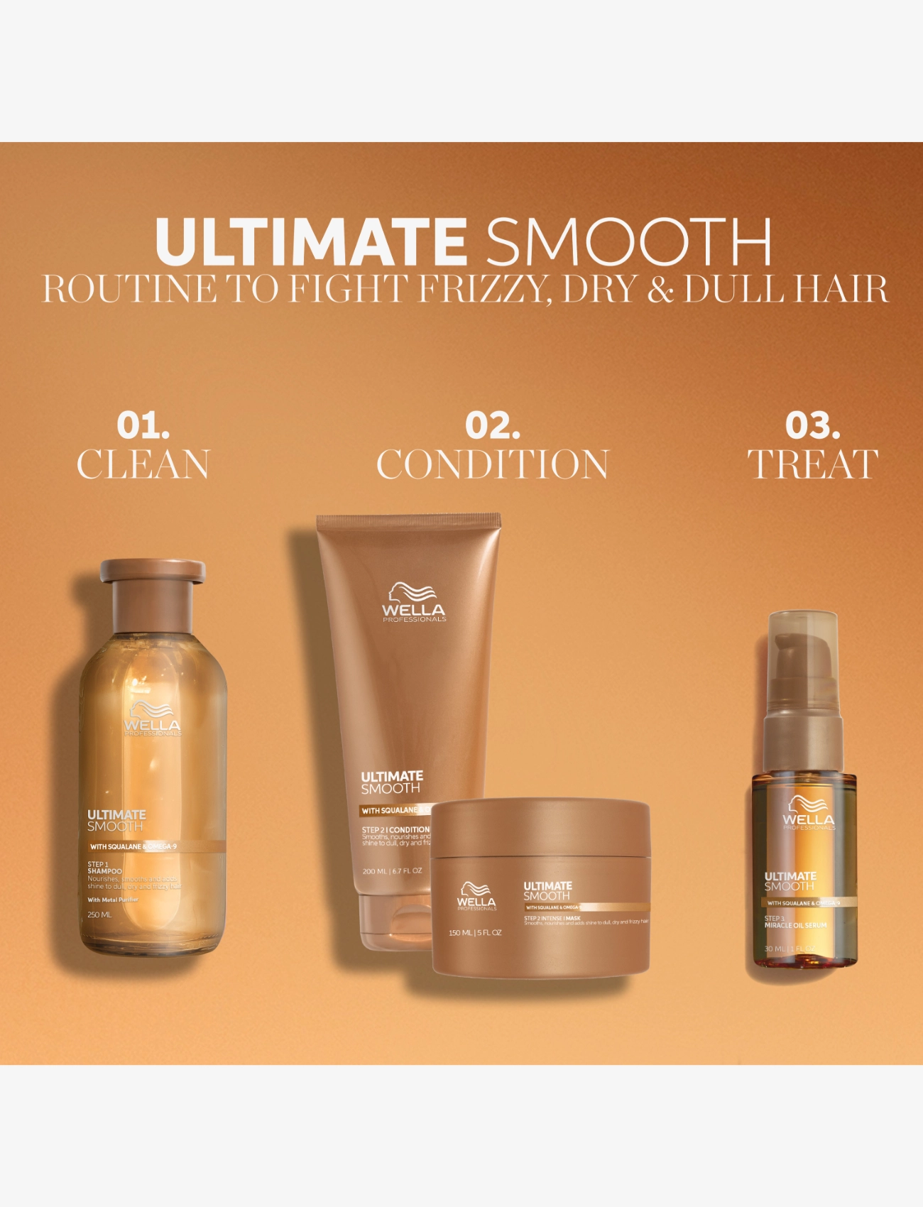 Wella Professionals - Wella Professionals Ultimate Smooth Miracle Oil Serum 30ml - hårolie - none - 3