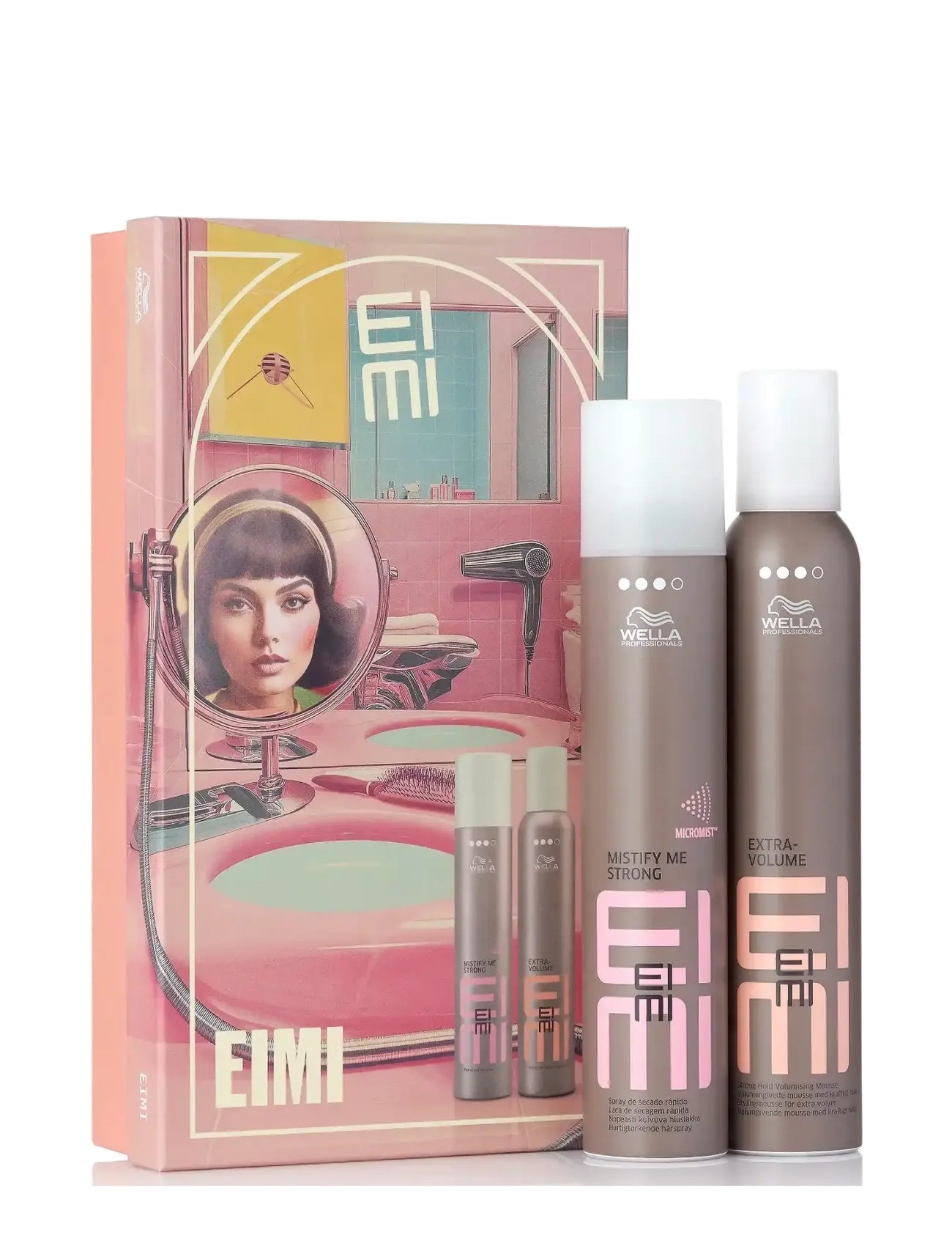 Wella Professionals Eimi Gift Set 600 Ml, Hårspray & Foam, Nude, Str: ONE SIZE