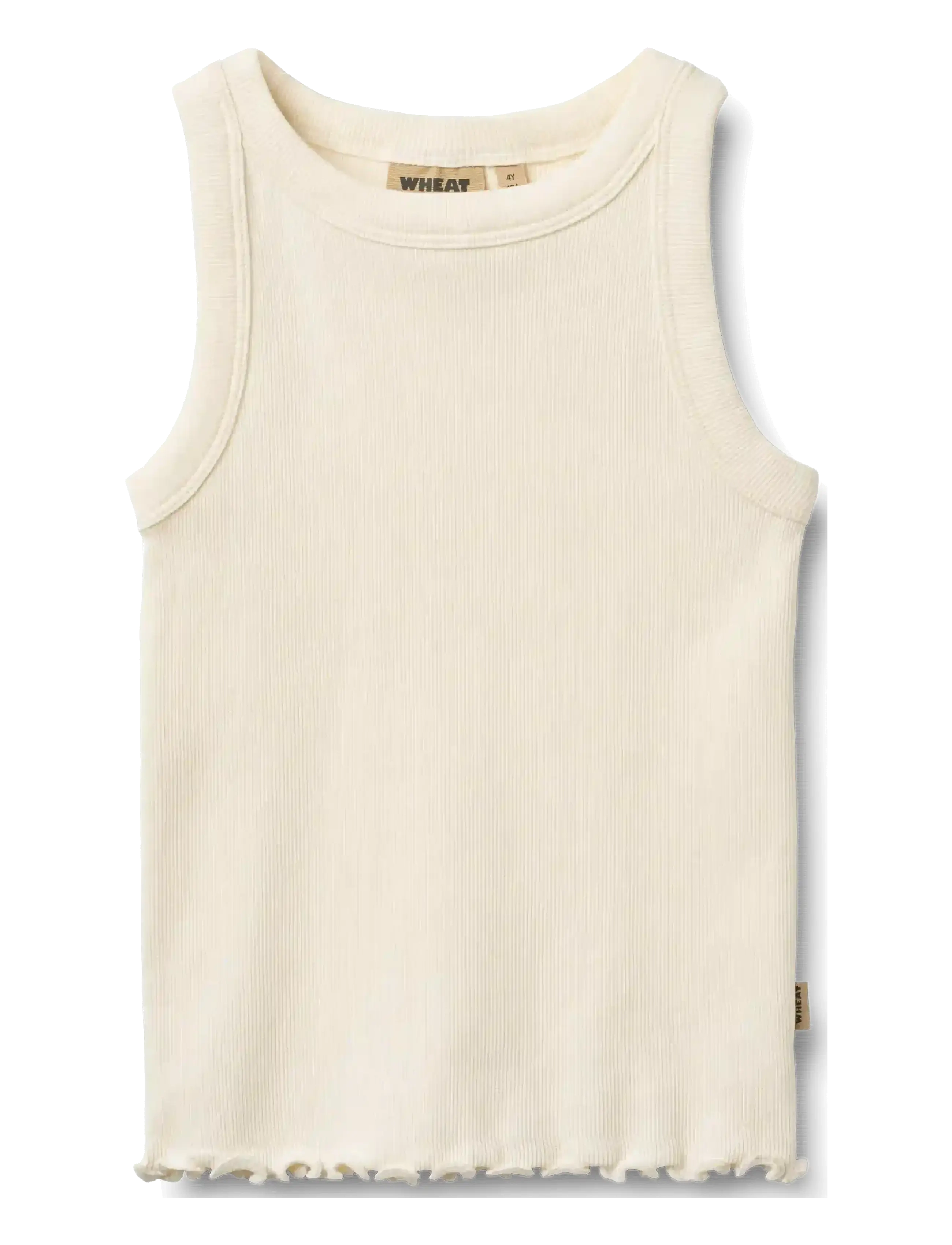 Wheat Rib Top Minka - Perusvaatteet - IVORY / cream