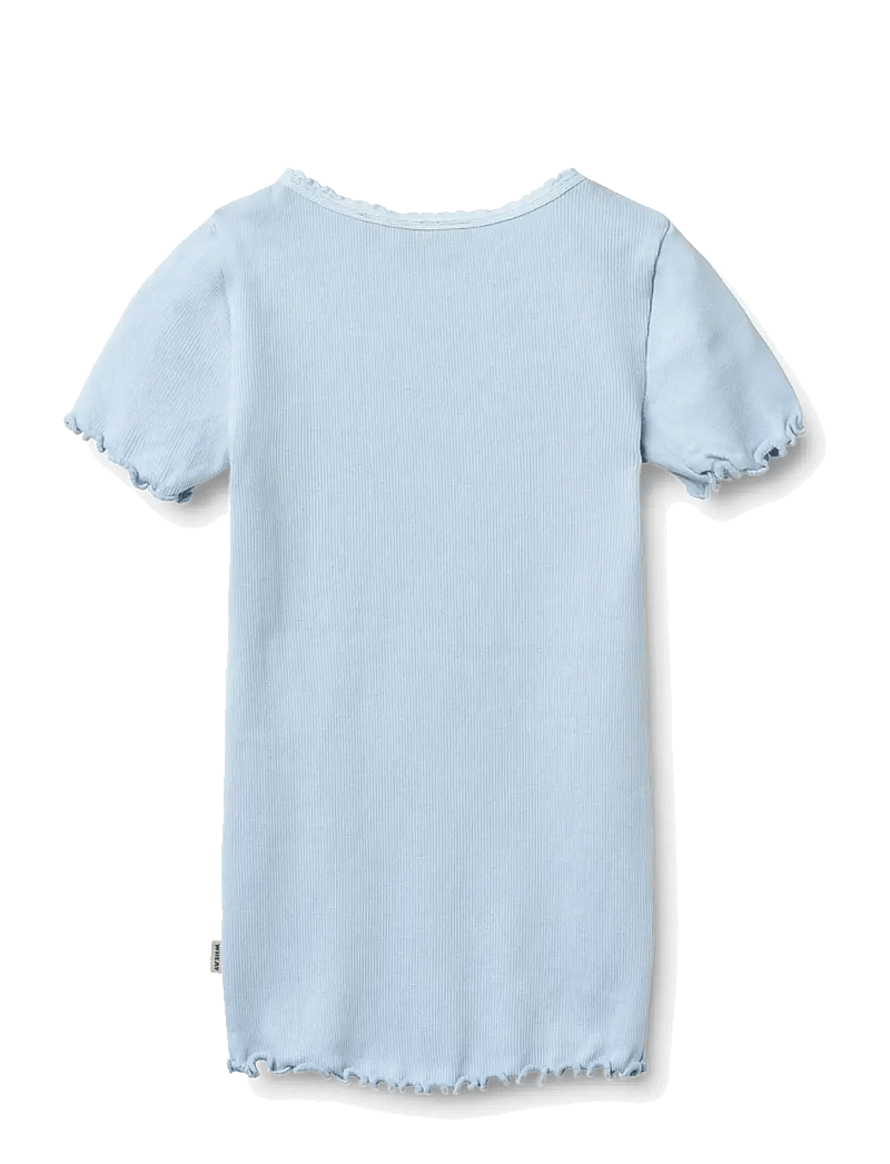 Wheat - Rib T-shirt S/S Katie - short-sleeved t-shirts - air - 1