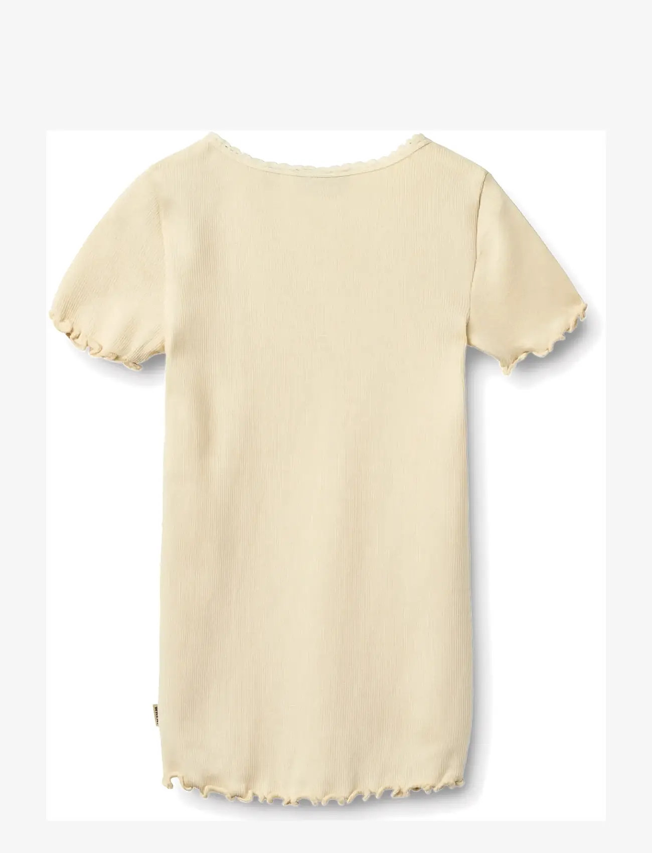 Wheat - Rib T-shirt S/S Katie - kortærmede t-shirts - barely apricot - 1