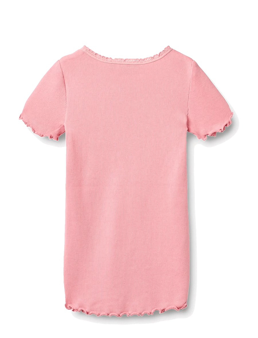 Wheat - Rib T-shirt S/S Katie - lühikeste varrukatega t-särgid - bubblegum - 1