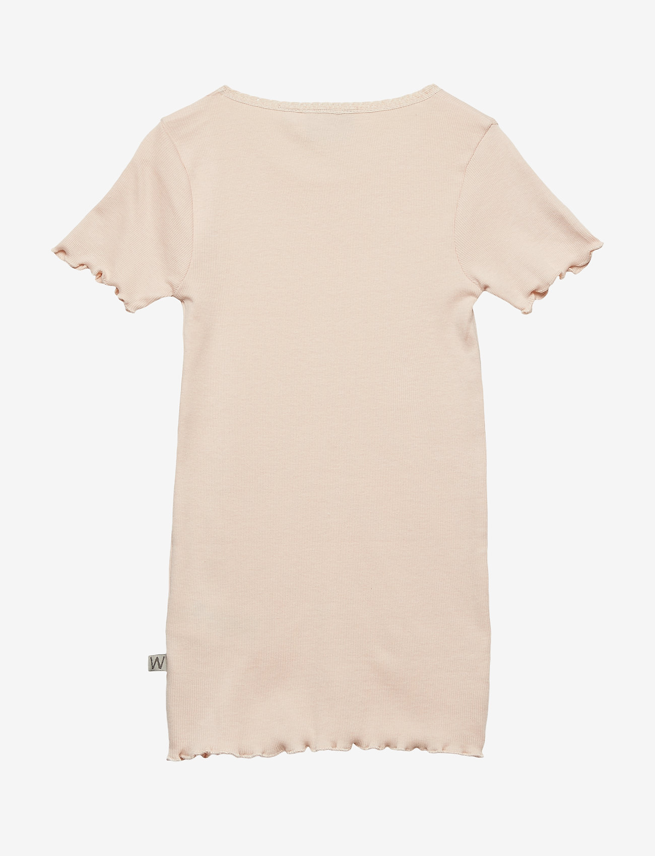 Wheat - Rib T-shirt S/S Katie - kortærmede t-shirts - powder - 1