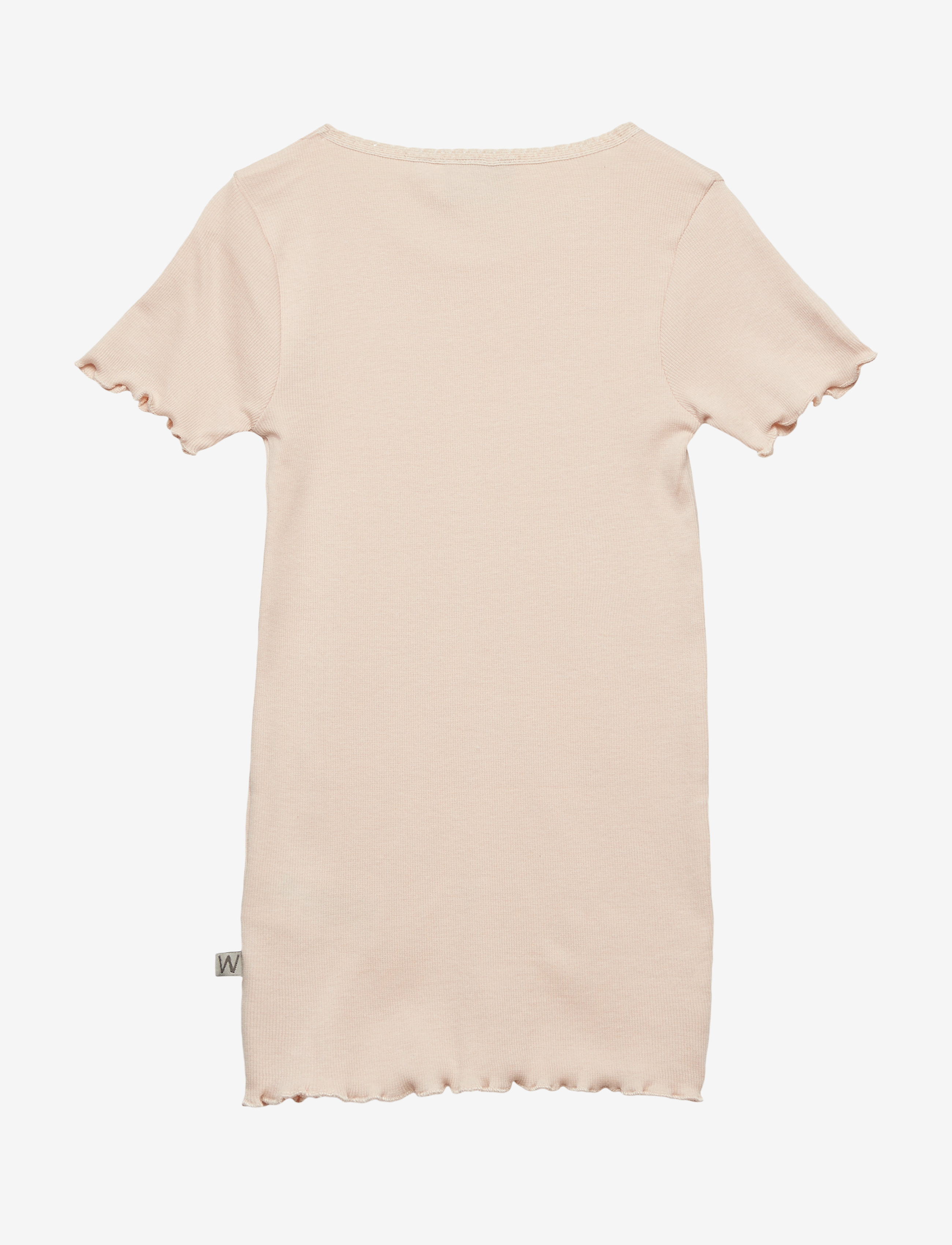 Wheat - Rib T-shirt S/S Katie - kortærmede t-shirts - powder - 1