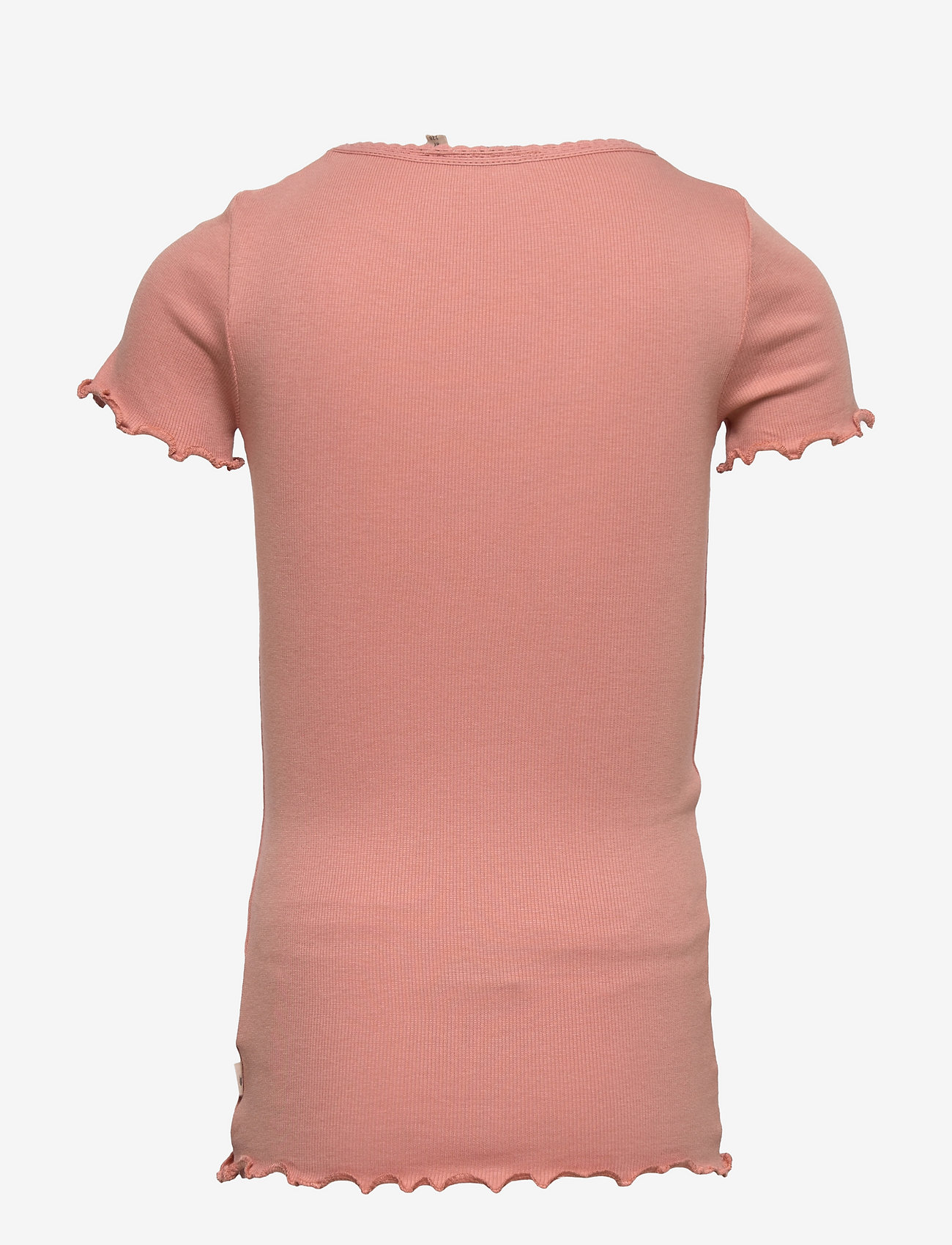 Wheat - Rib T-Shirt Lace SS - cameo brown - 1