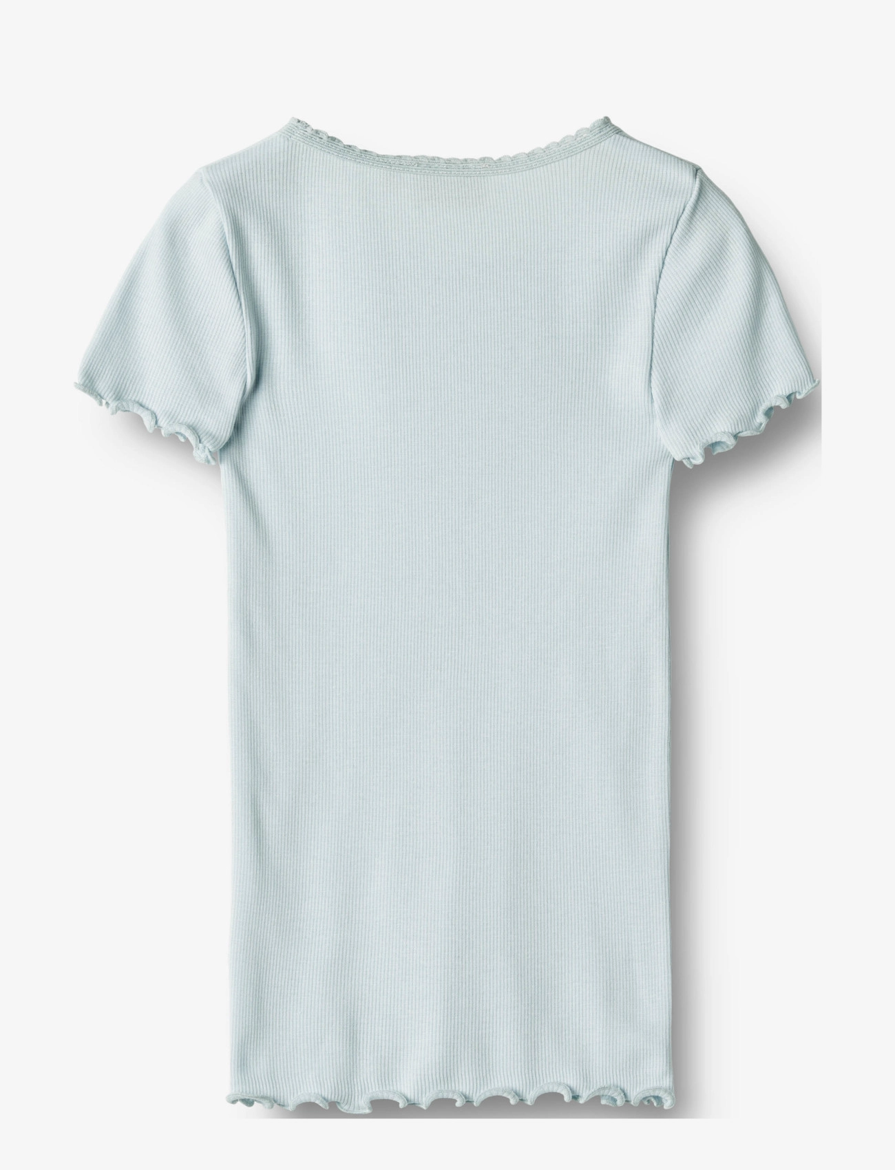 Wheat - Rib T-Shirt S/S Katie - light blue - 1