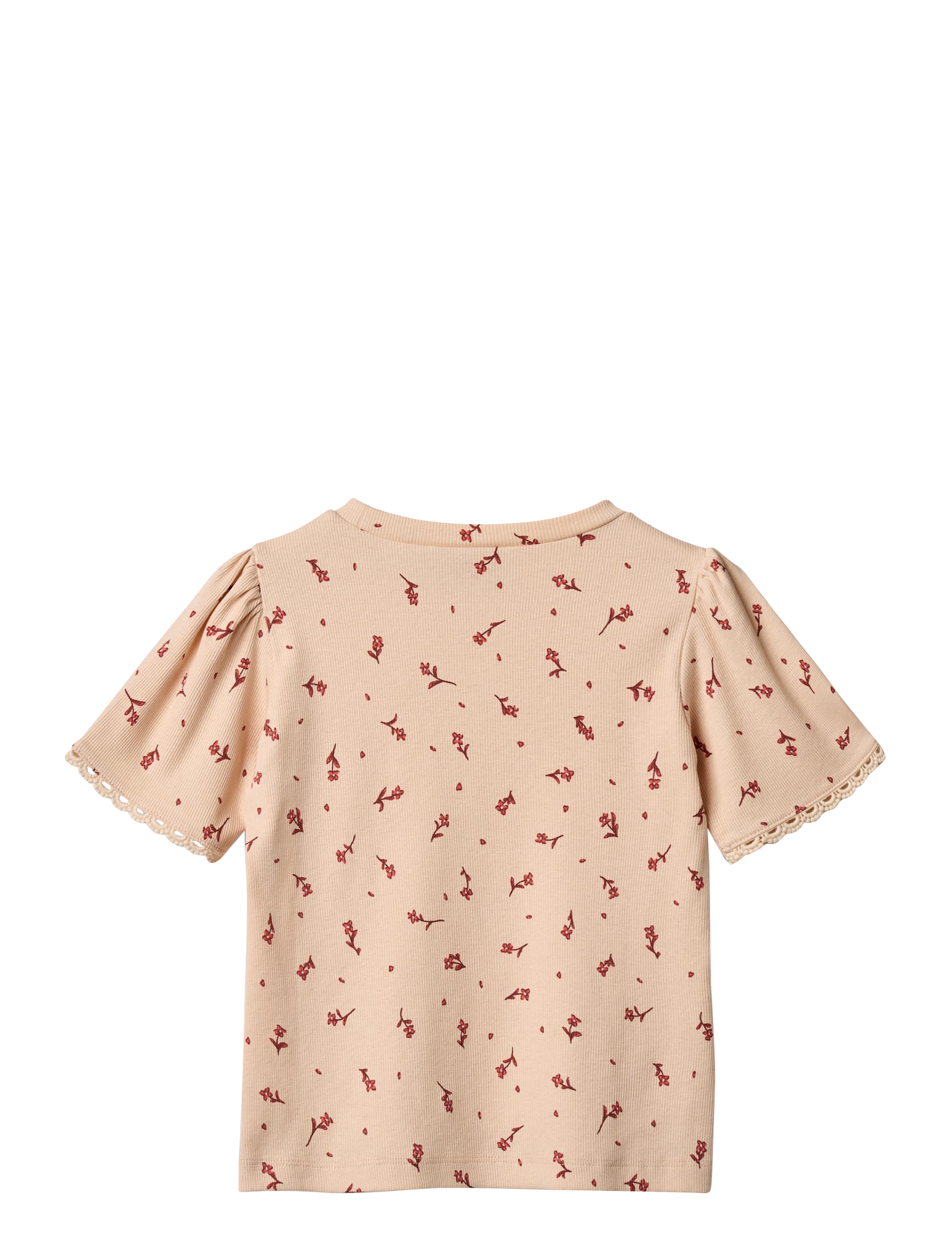 Wheat - T-Shirt S/S Iris - kortærmede - rose water flowers - 1