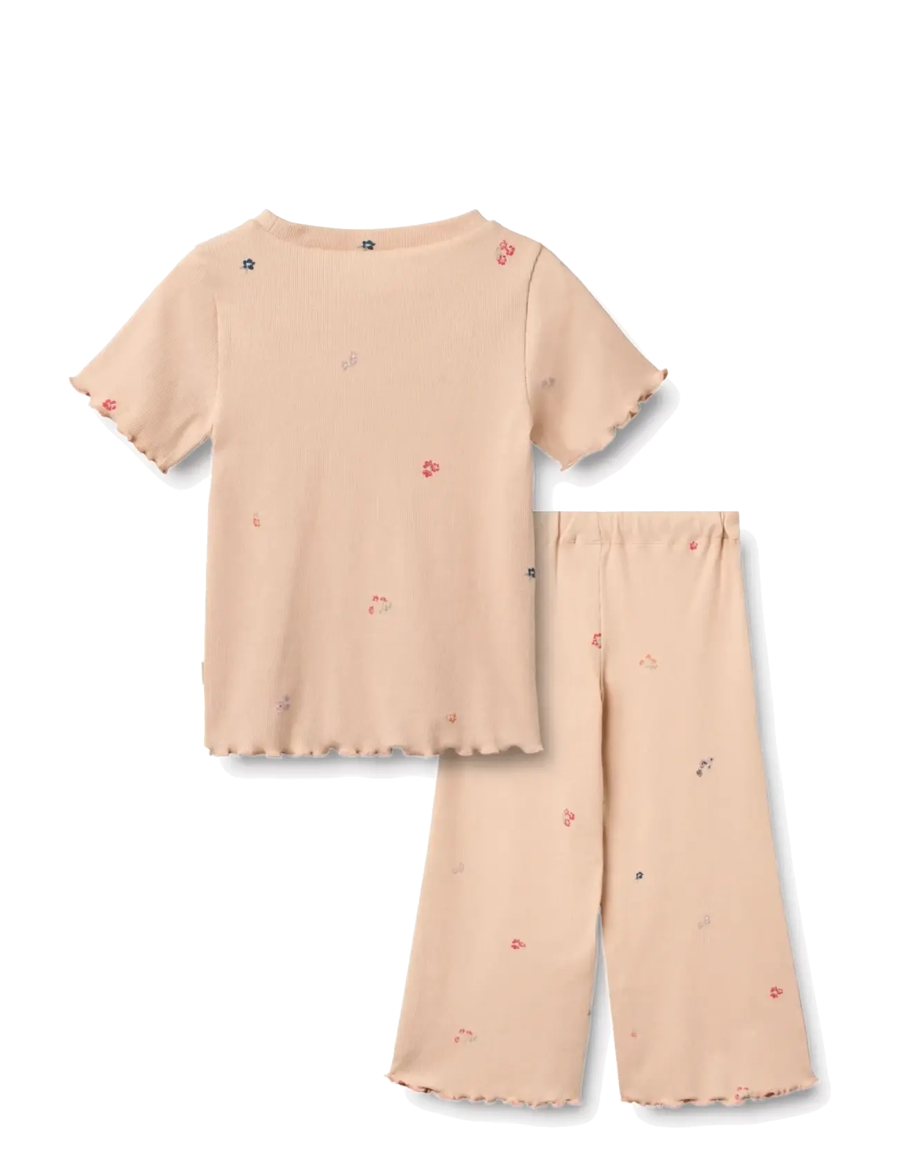 Wheat - Set T-shirt S/S & Pants Alicia - sett með stuttermabol - rose flowers - 1