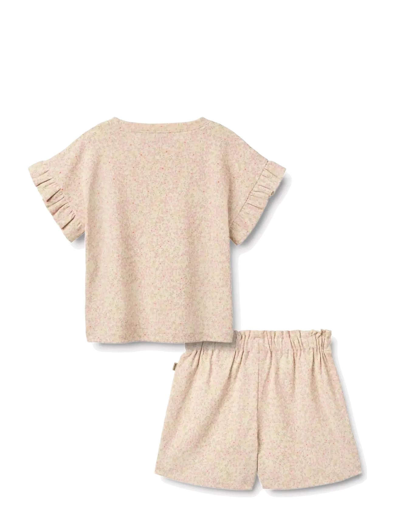 Wheat - Set T-shirt & Shorts Ally - coral flowers - 1