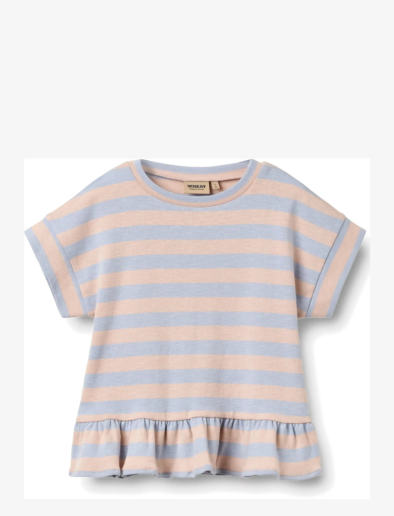 Wheat - T-shirt S/S Marie - kortærmede t-shirts - powder stripe - 0