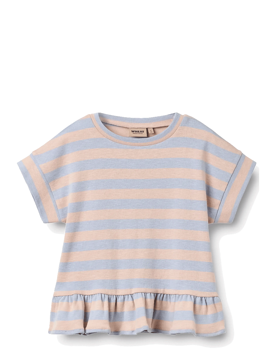 Wheat - T-shirt S/S Marie - kurzärmelige - powder stripe - 0