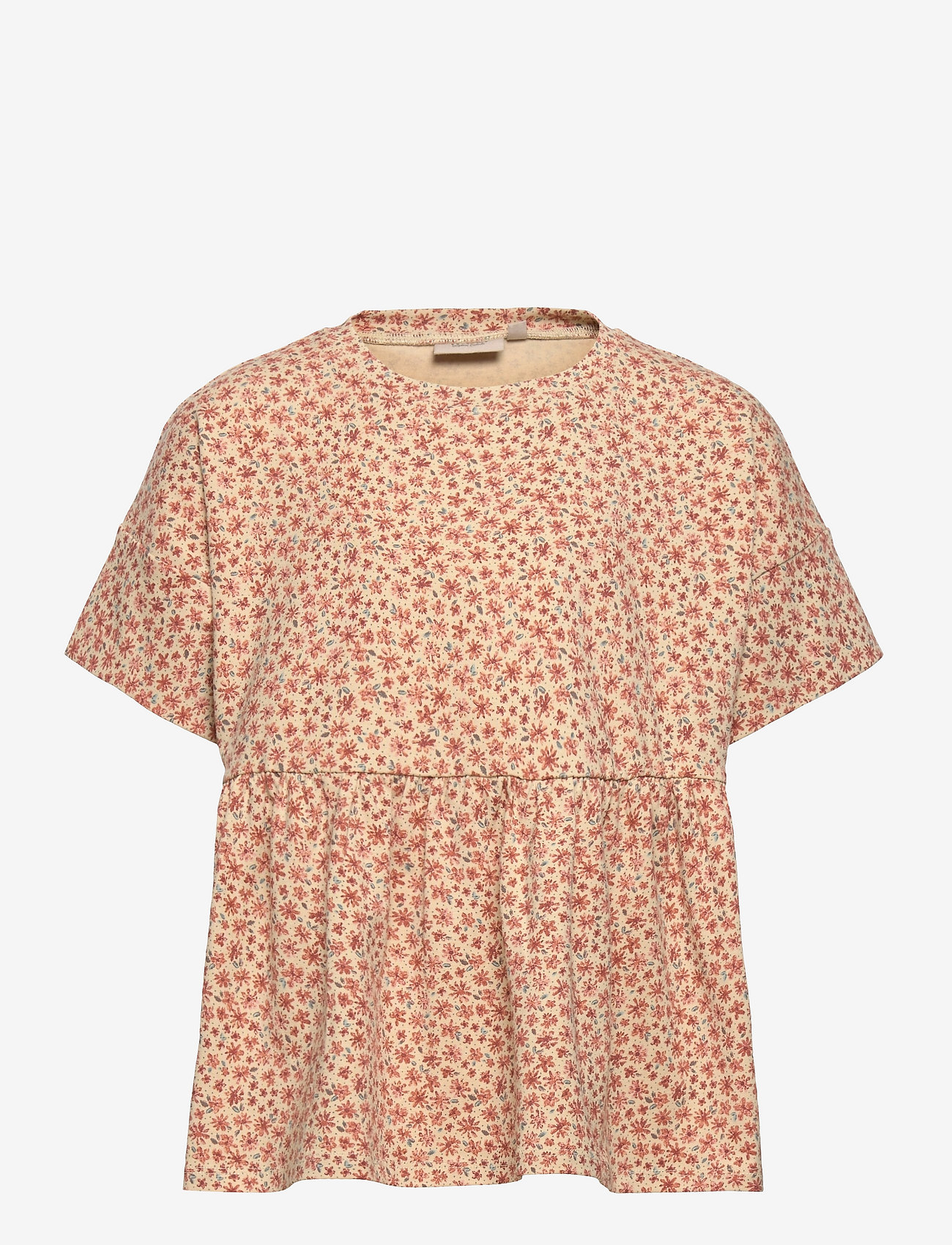 Wheat - T-Shirt Tyra - beige flowers - 0