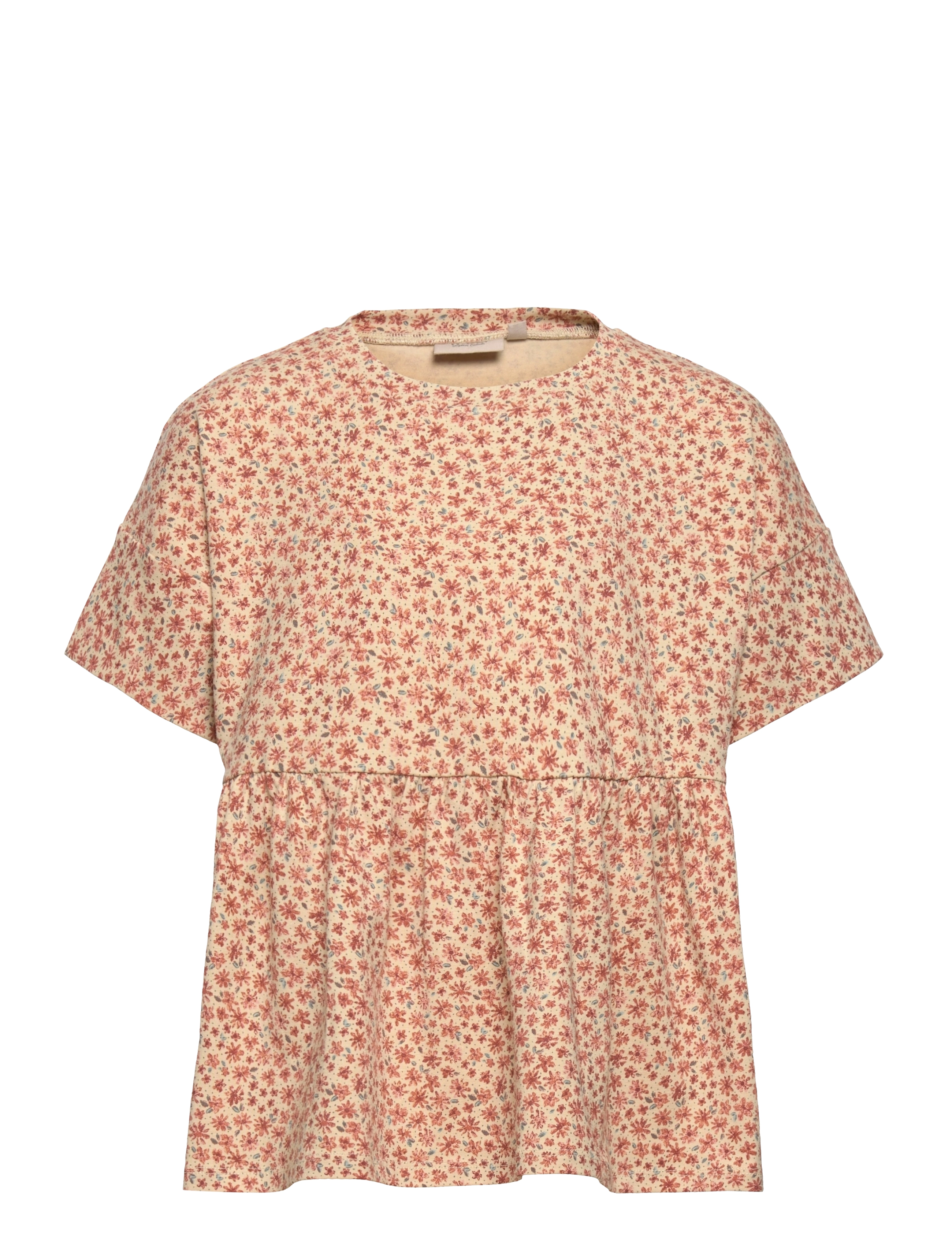 Wheat - T-Shirt Tyra - beige flowers - 0