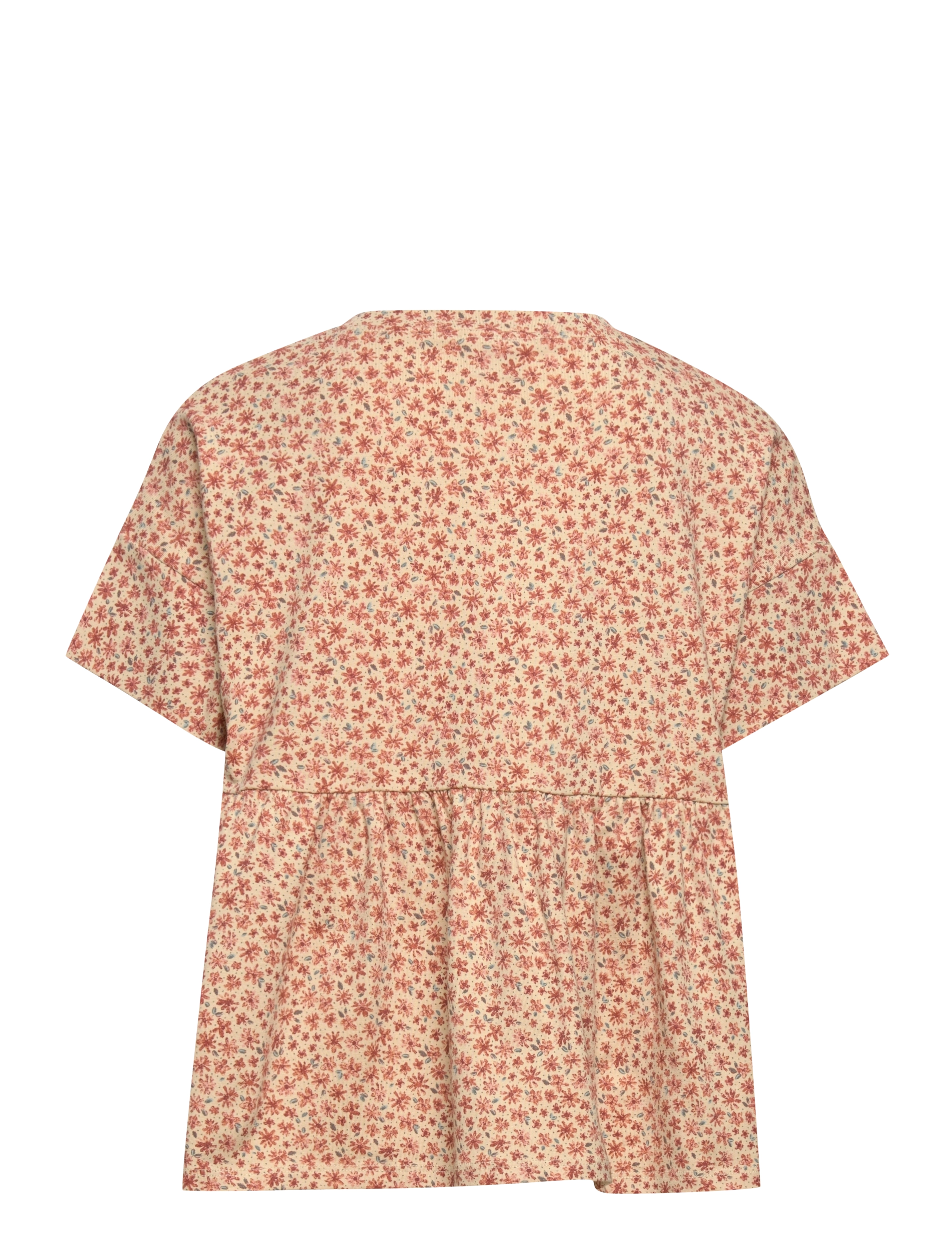 Wheat - T-Shirt Tyra - beige flowers - 1