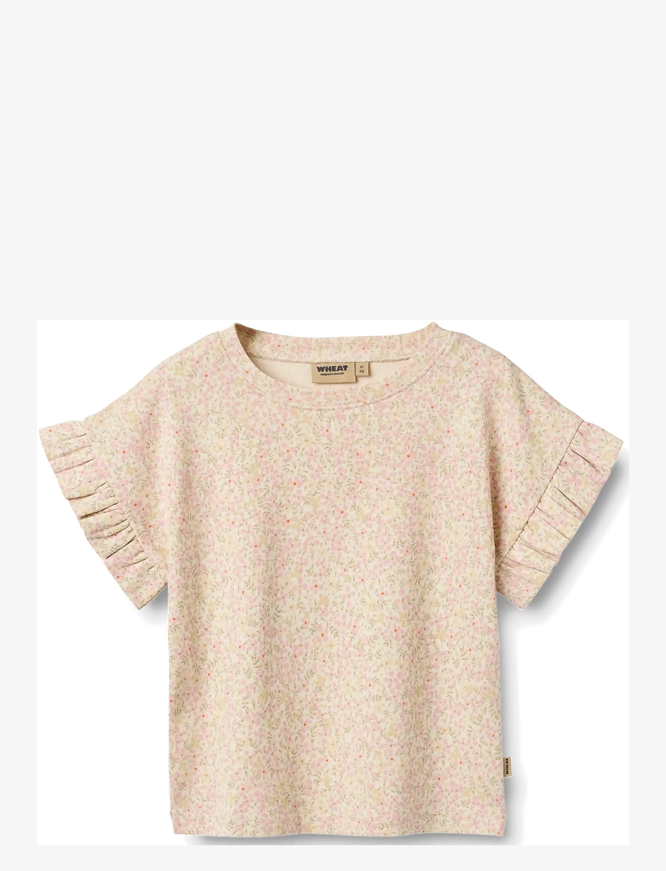 Wheat - T-shirt S/S Ally - kortærmede t-shirts - coral flowers - 0