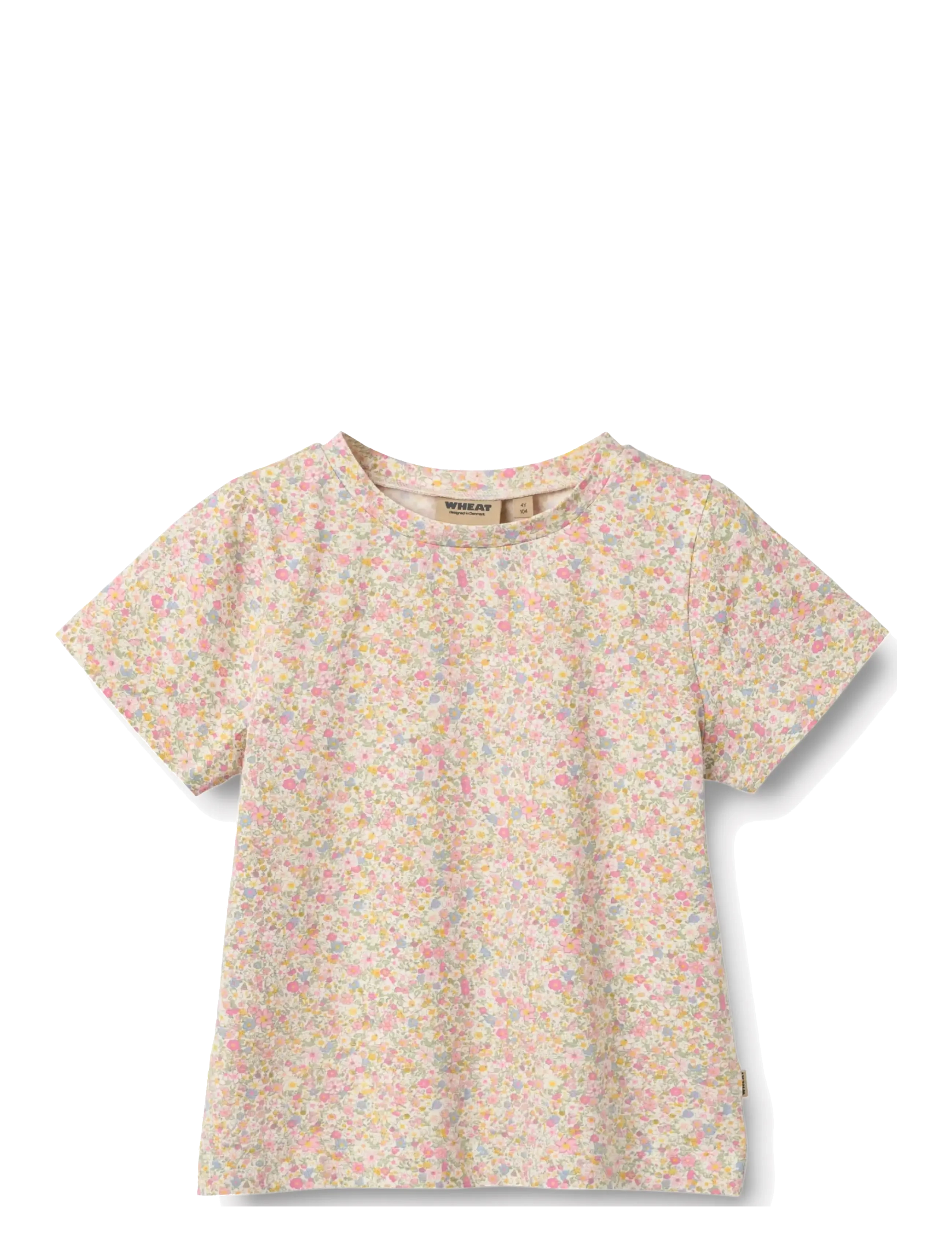 Wheat - T-Shirt S/S Manna - stutterma bolir - blush flower meadow - 0