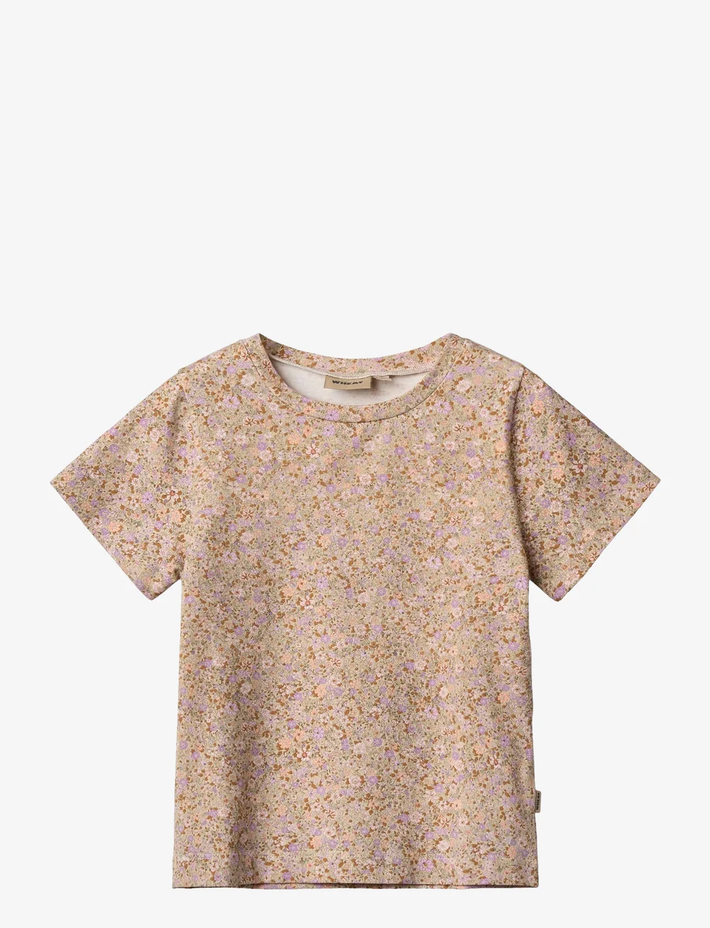 Wheat - T-Shirt S/S Manna - kurzärmelige - lilac flower meadow - 0