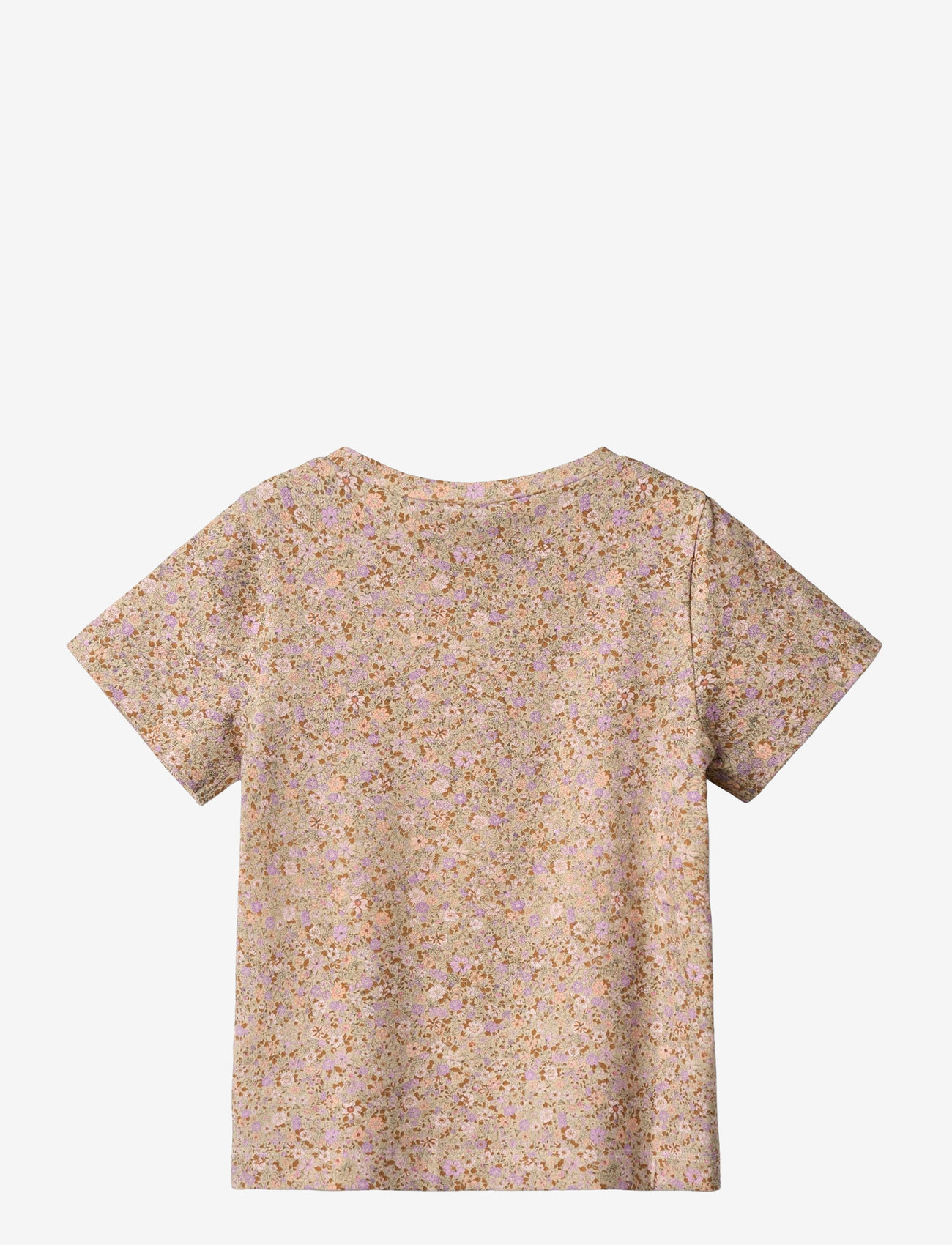 Wheat - T-Shirt S/S Manna - kurzärmelige - lilac flower meadow - 1
