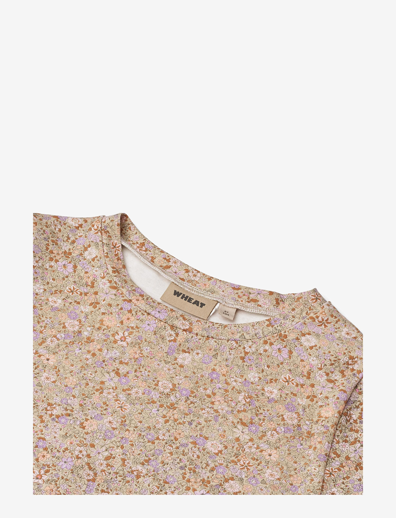 Wheat - T-Shirt S/S Manna - kurzärmelige - lilac flower meadow - 2