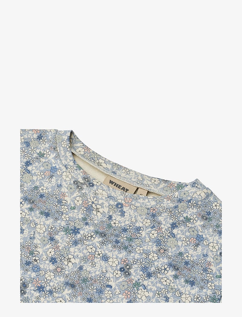Wheat - T-Shirt S/S Ella - kurzärmelige - blue summer flowers - 2