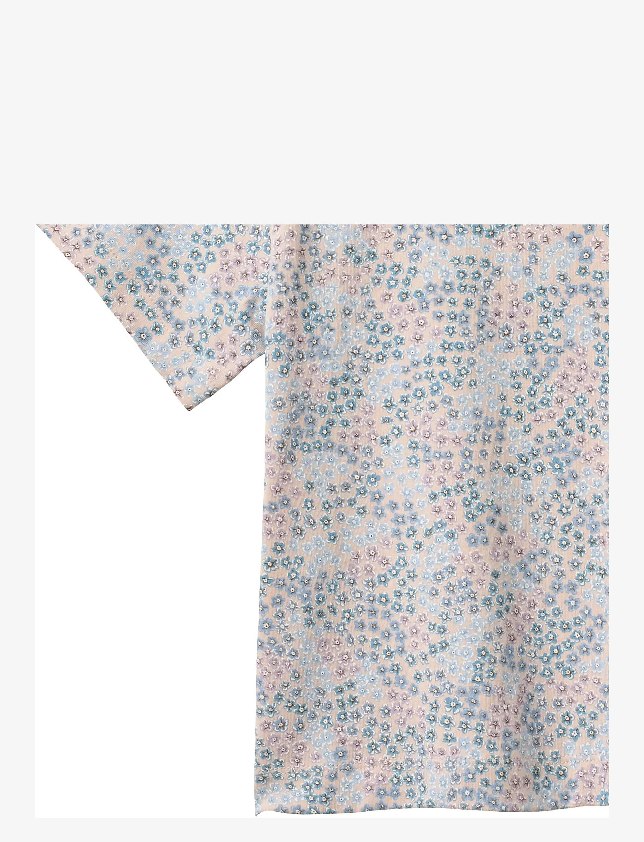 Wheat - T-shirt S/S Ella - kortærmede t-shirts - powder blue flowers - 2