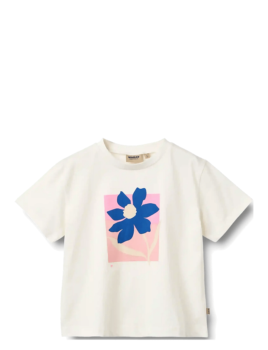 Wheat - T-shirt S/S Mirsa - lühikeste varrukatega t-särgid - cloud - 0