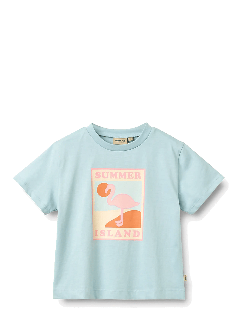 Wheat - T-shirt S/S Mirsa - kortærmede t-shirts - summer sky - 1
