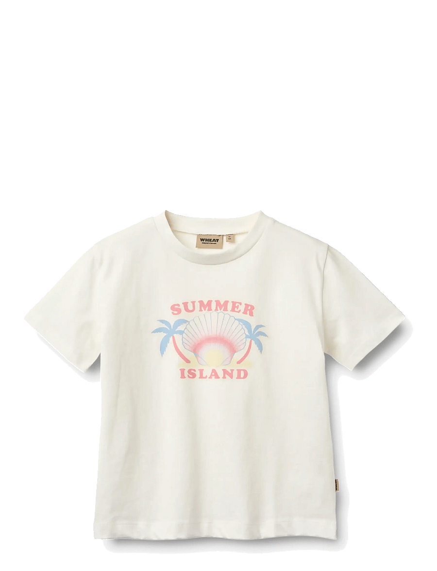 Wheat - T-shirt S/S Mirsa - lühikeste varrukatega t-särgid - cloud - 0