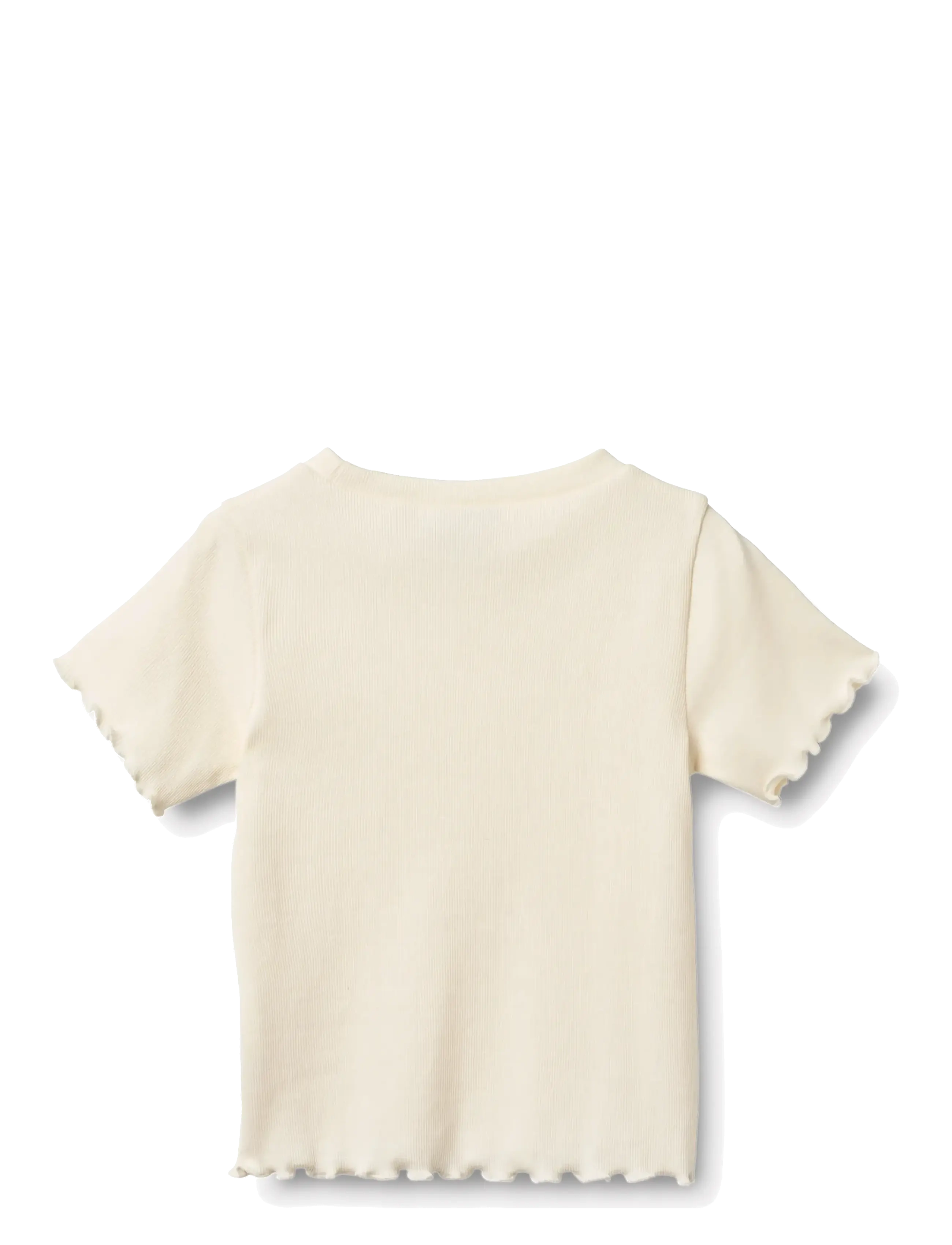Wheat - 2 Rib T-shirt S/S Alicia - kurzärmelige - ivory - 4