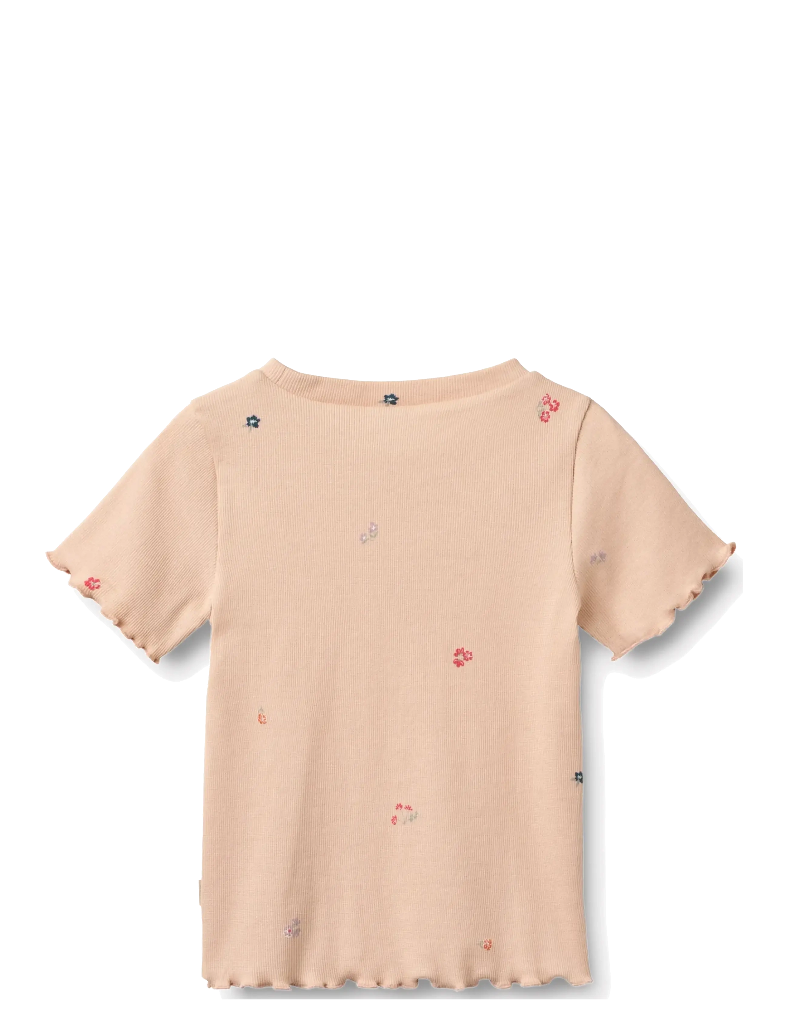 Wheat - 2 Rib T-shirt S/S Alicia - kurzärmelige - rose flowers - 4