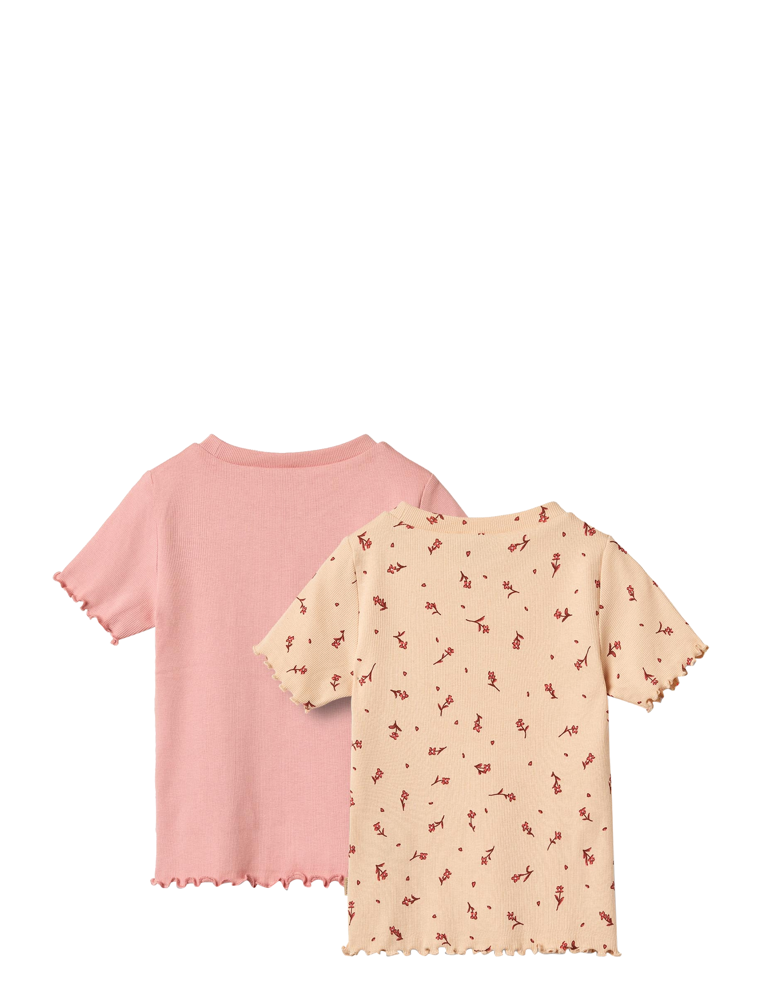Wheat - 2 Rib T-Shirts S/S Alicia - korte mouwen - rose water flowers - 1