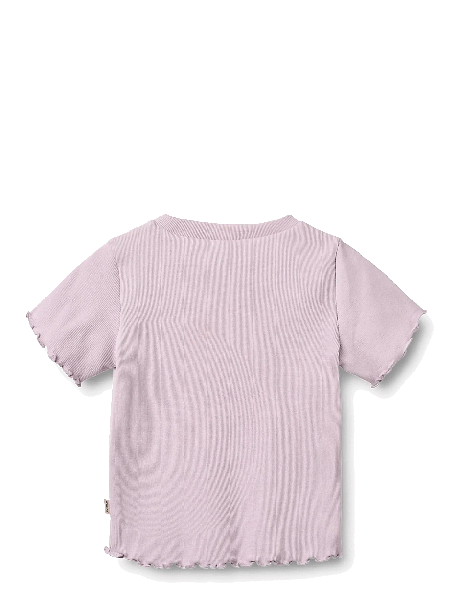 Wheat - 2 Rib T-shirt S/S Alicia - pink blue flowers - 5