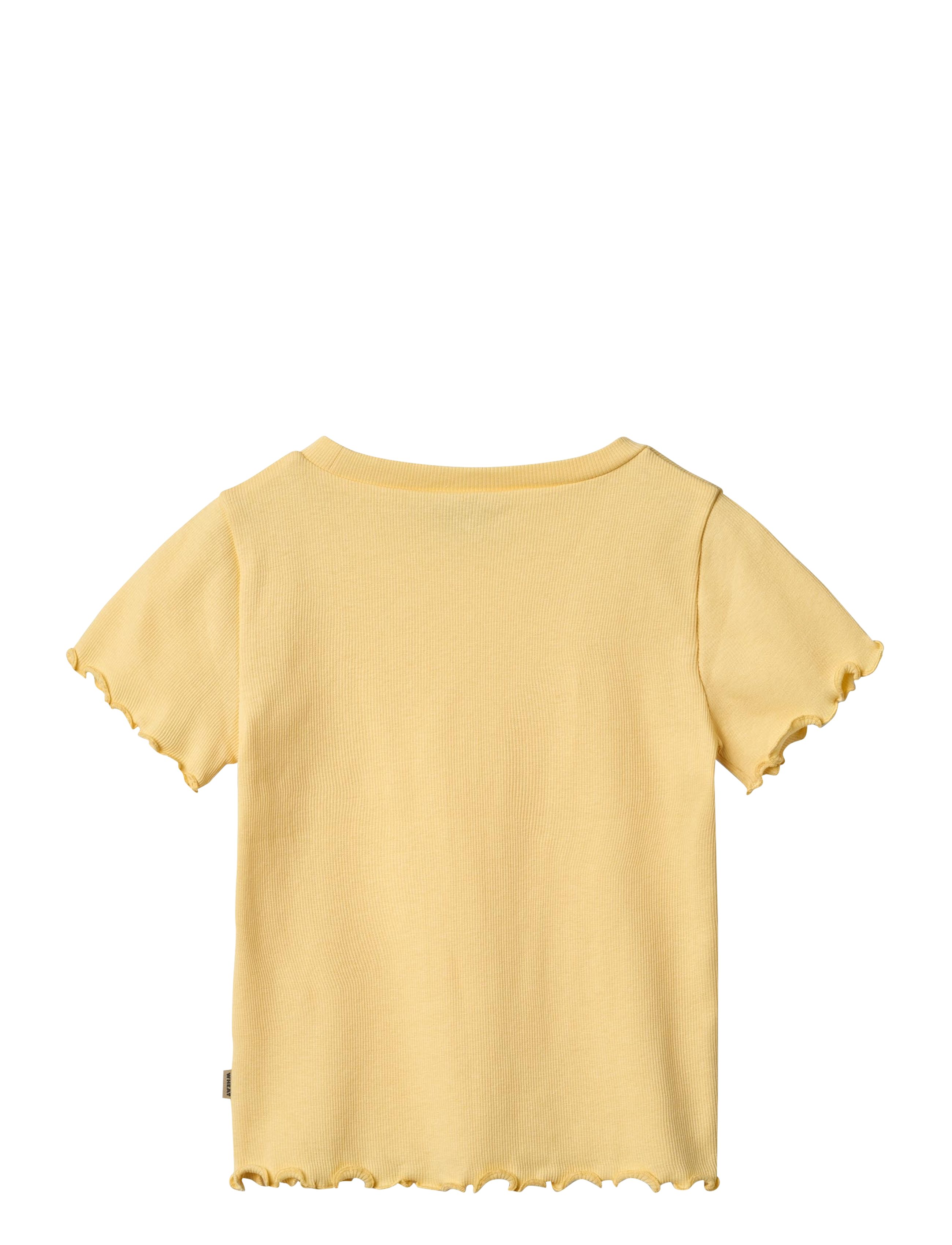 Wheat - Rib T-shirt S/S Alicia - kortærmede t-shirts - golden yellow - 1