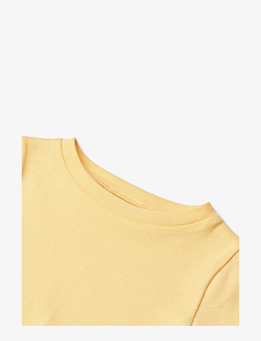 Wheat - Rib T-shirt S/S Alicia - kortærmede t-shirts - golden yellow - 2