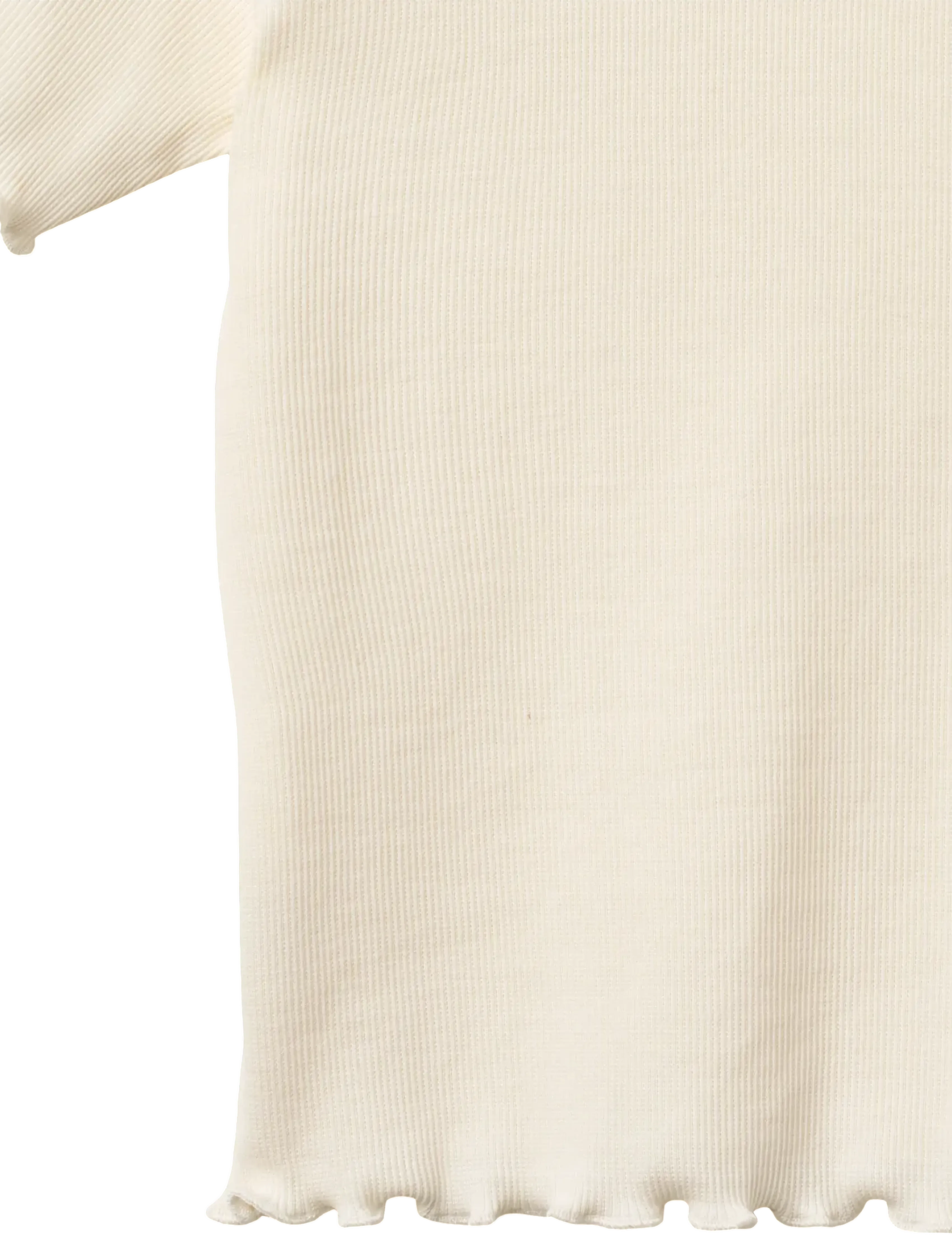 Wheat - Rib T-shirt S/S Alicia - kortærmede t-shirts - ivory - 2