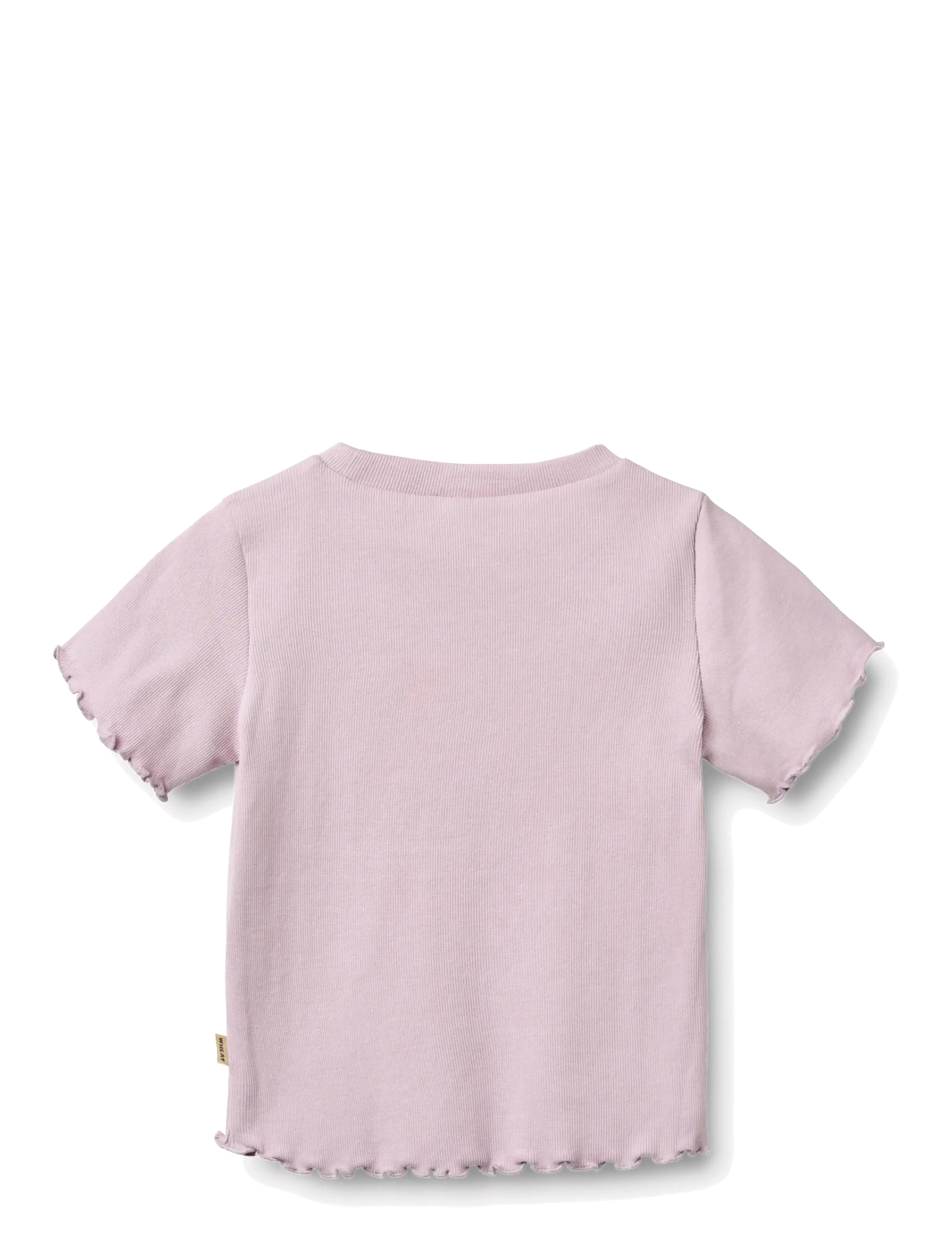 Wheat - Rib T-shirt S/S Alicia - kortærmede t-shirts - lavender - 1