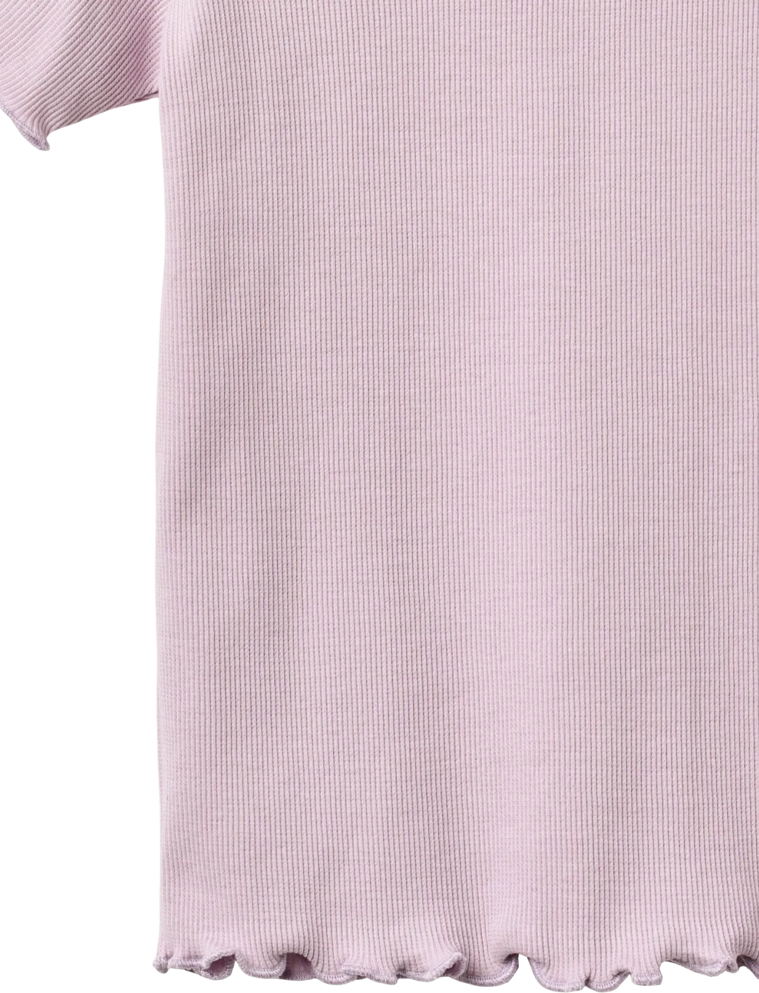 Wheat - Rib T-shirt S/S Alicia - kortærmede t-shirts - lavender - 2