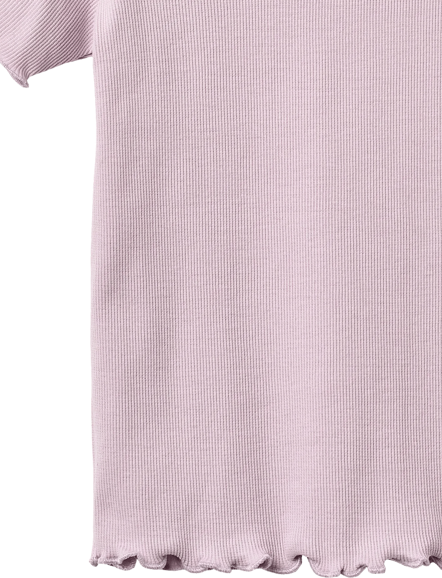 Wheat - Rib T-shirt S/S Alicia - kortærmede t-shirts - lavender - 2