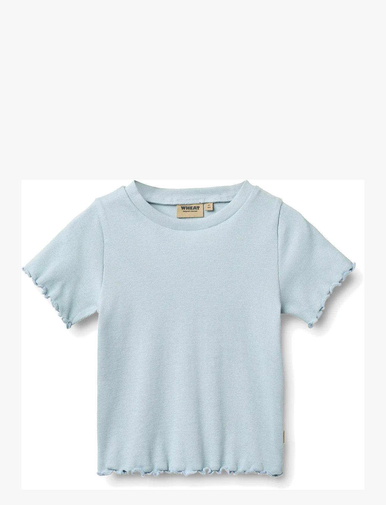 Wheat - Rib T-shirt S/S Alicia - t-krekli ar īsām piedurknēm - summer sky - 0