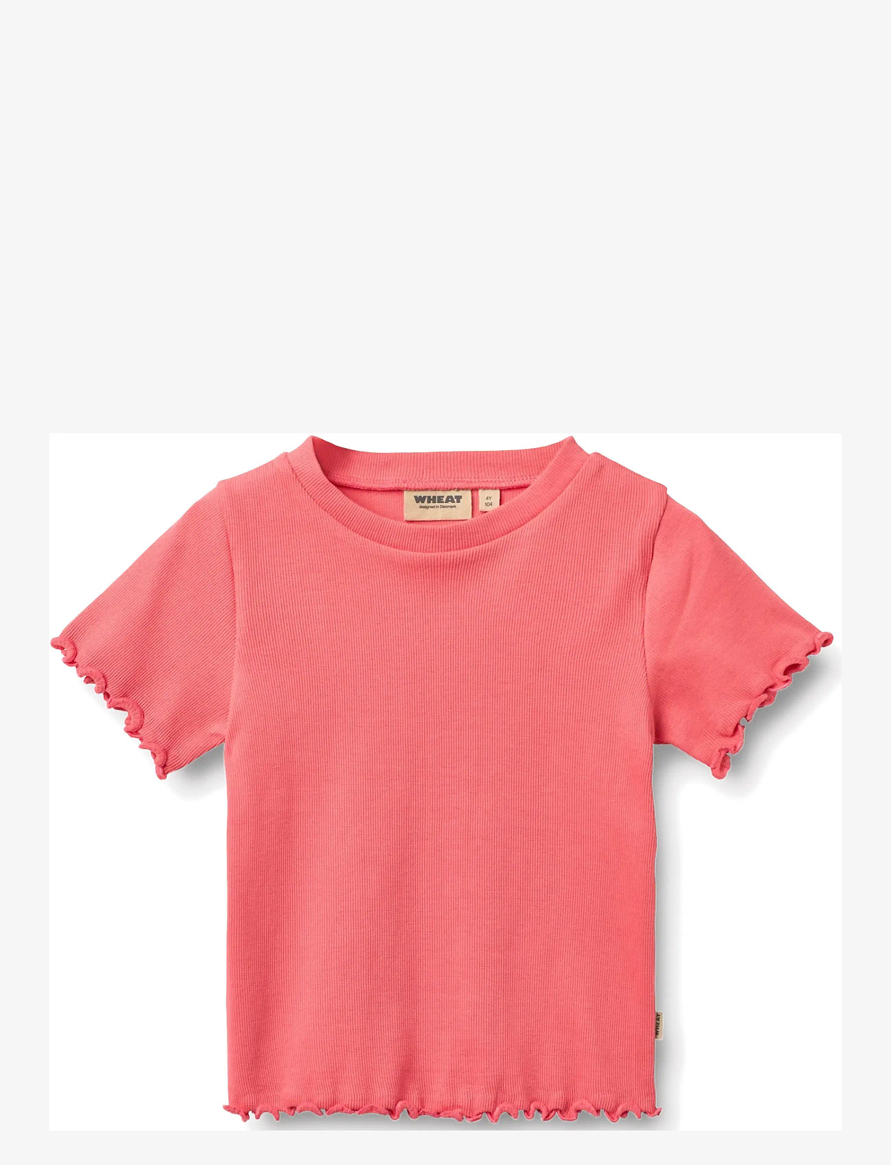 Wheat - Rib T-shirt S/S Alicia - marškinėliai trumpomis rankovėmis - watermelon - 0