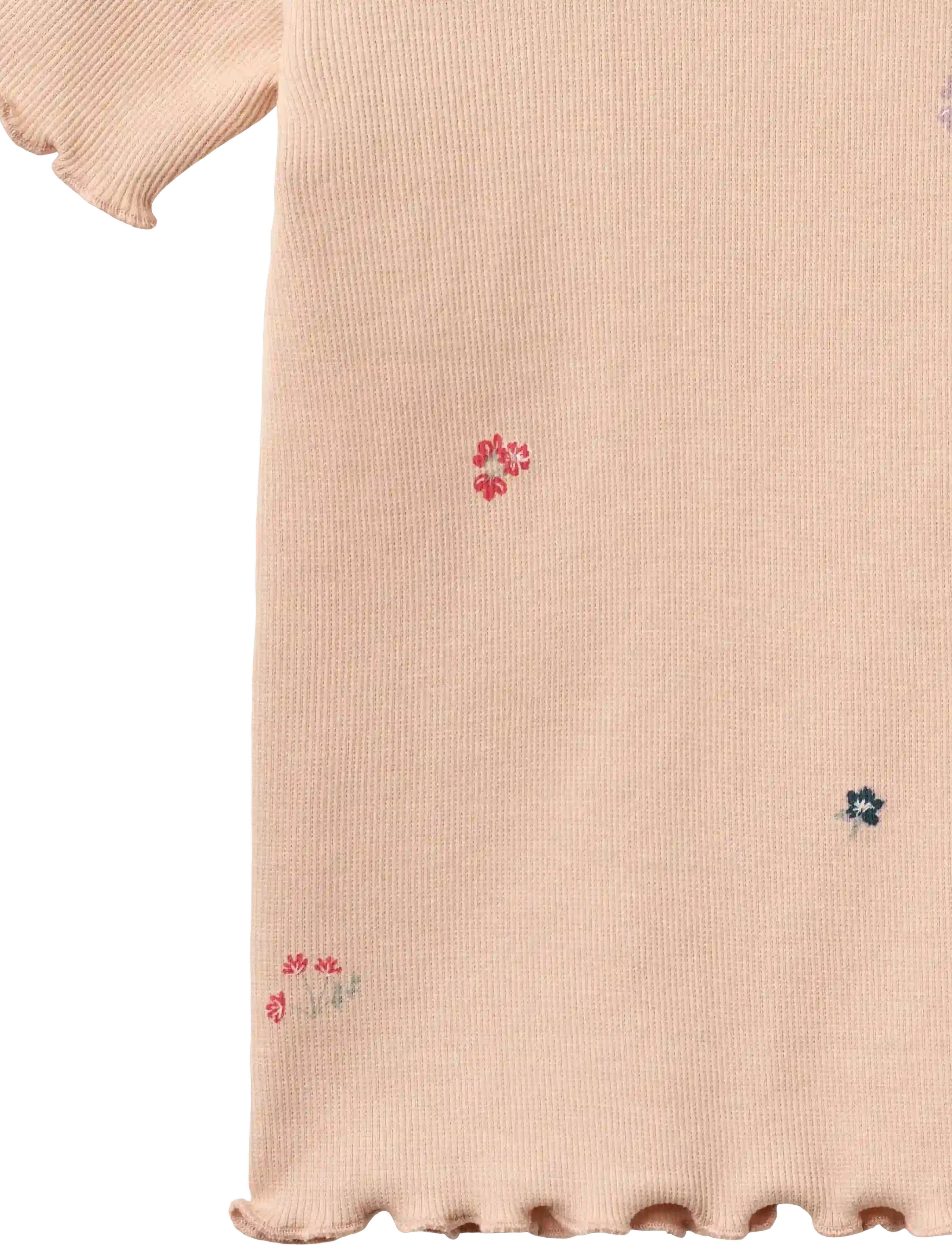 Wheat - Rib T-shirt S/S Alicia - kurzärmelige - rose flowers - 5