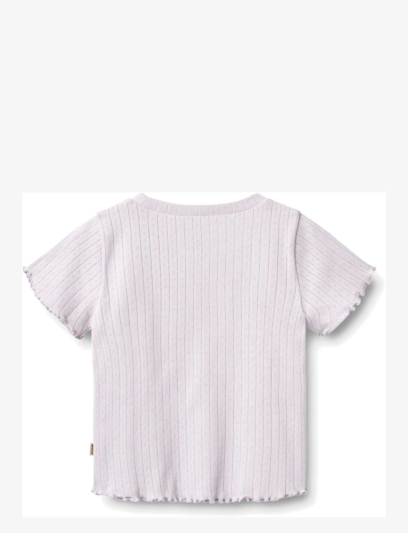Wheat - Rib T-shirt S/S Irene - kortærmede t-shirts - purple light - 1