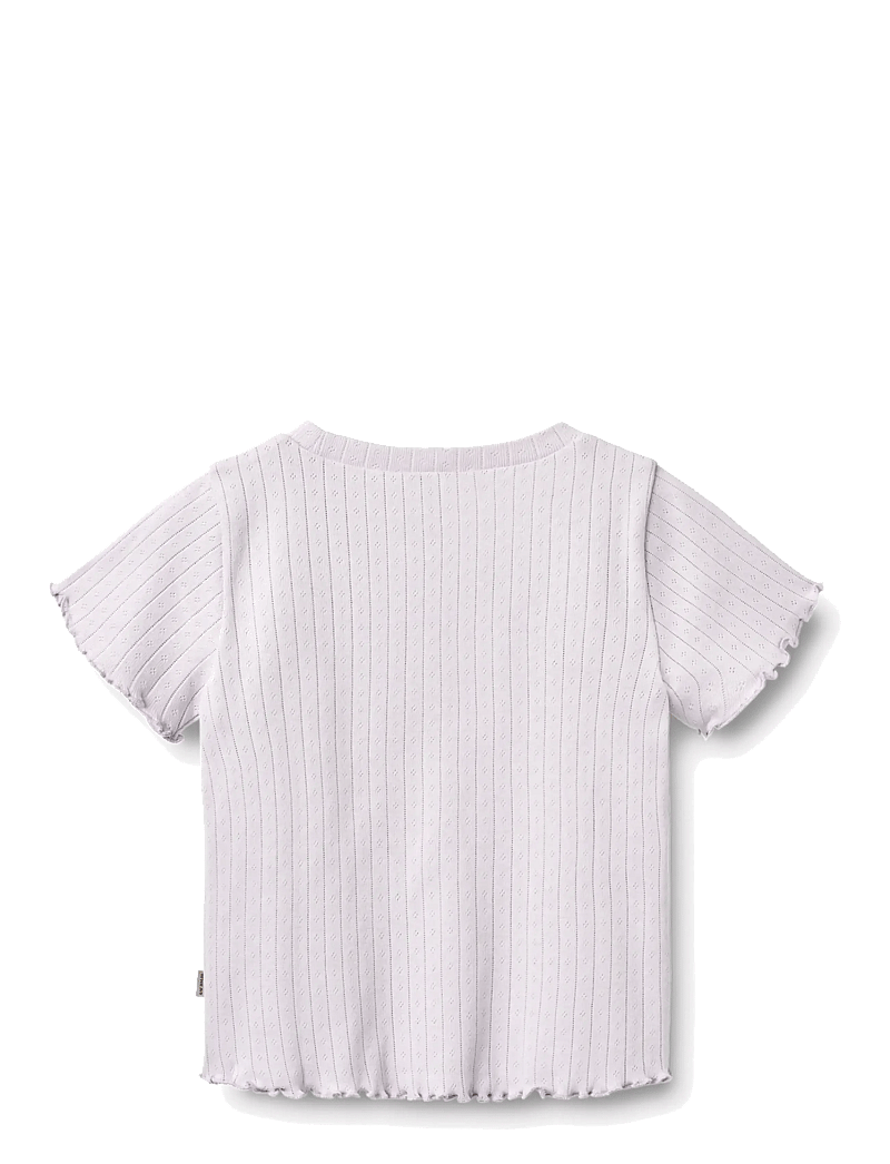Wheat - Rib T-shirt S/S Irene - kortærmede t-shirts - purple light - 1