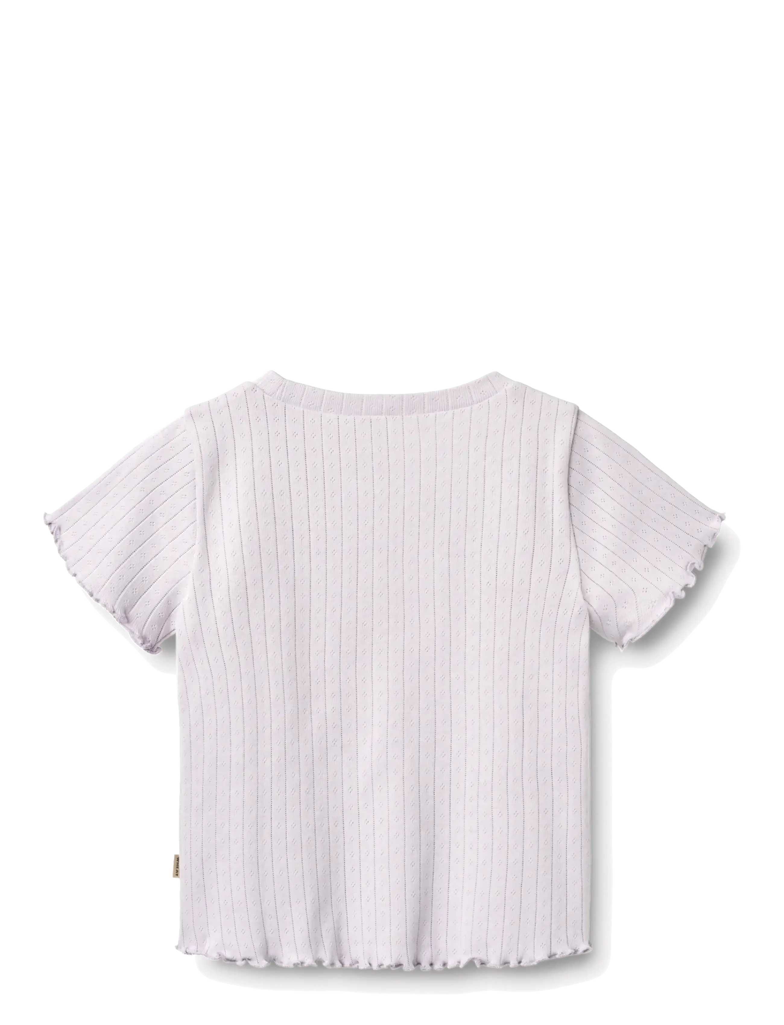 Wheat - Rib T-shirt S/S Irene - kortærmede t-shirts - purple light - 1