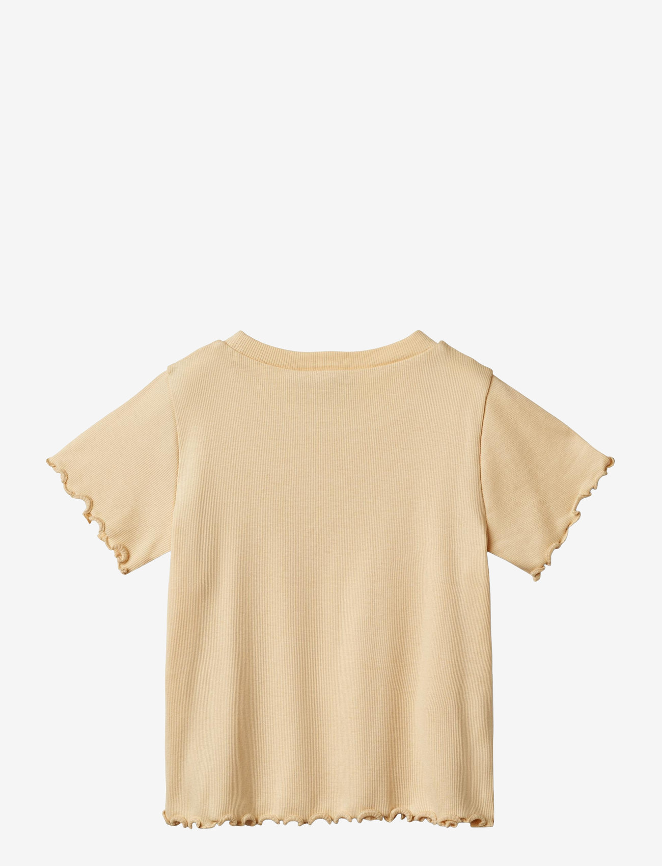 Wheat - Rib T-Shirt S/S Irene - macadamia - 1