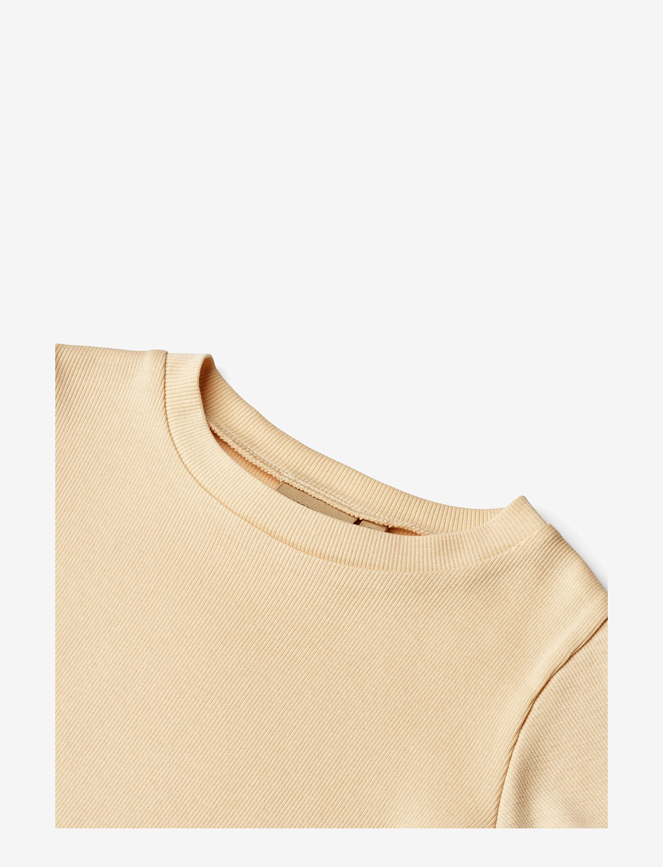 Wheat - Rib T-Shirt S/S Irene - macadamia - 2